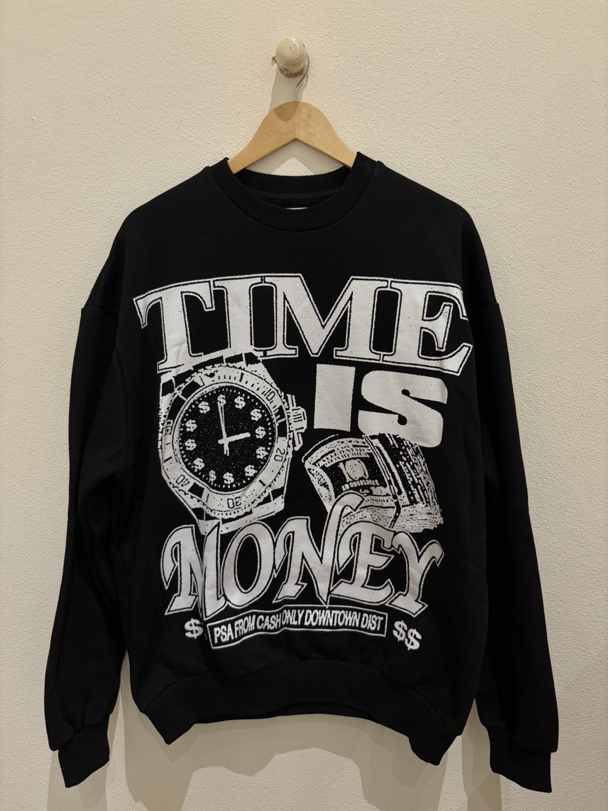 Cash Only Black “CASH ONLY” Crewneck Size US L / EU 52-54 / 3 - 1 Preview