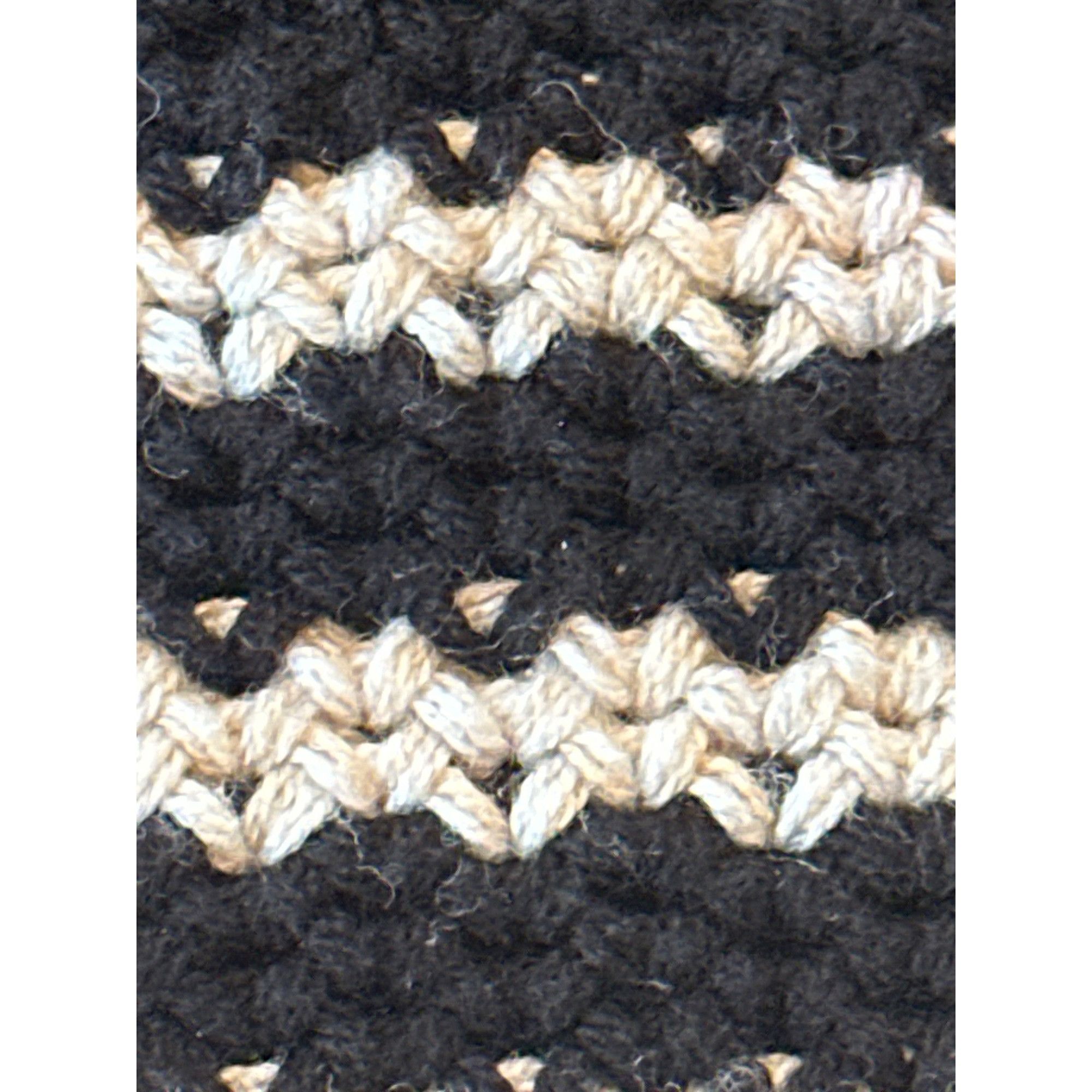 NIC+ZOE Nic and Zoe Womens Black Sweater With Multicolor Stripes Cot Size M / US 6-8 / IT 42-44 - 5 Thumbnail