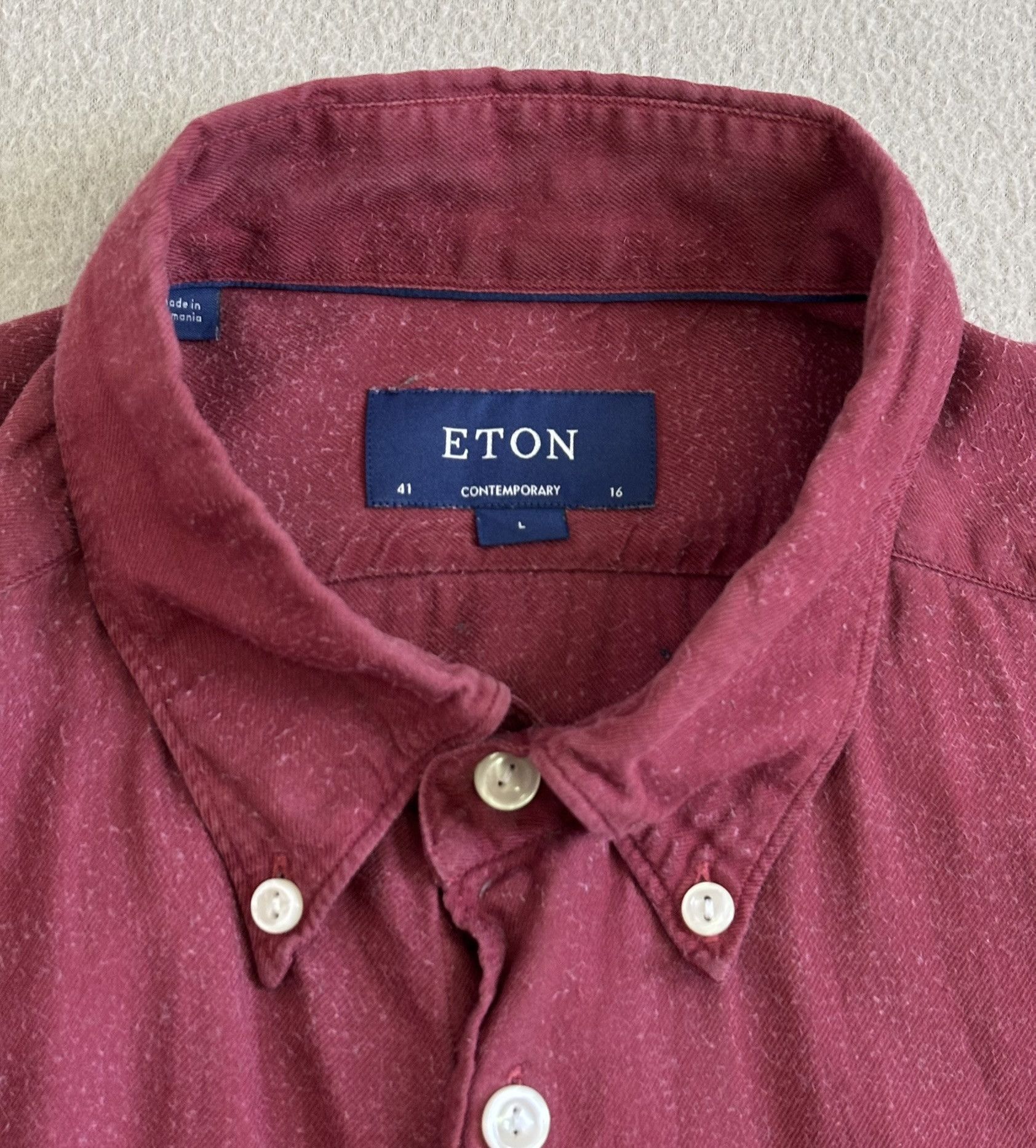 Eton Eton shirt Lyocell large Size US L / EU 52-54 / 3 - 16 Thumbnail