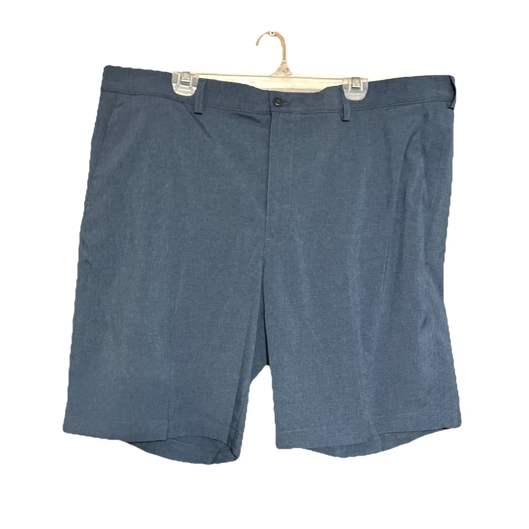 PGA Tour PGA TOUR Golf Shorts Men 42 Chino Inseam 10" Blue Gray Preppy Pocket Zipper Button Casual Vintage: No Size US 42 / EU 58 - 2 Thumbnail