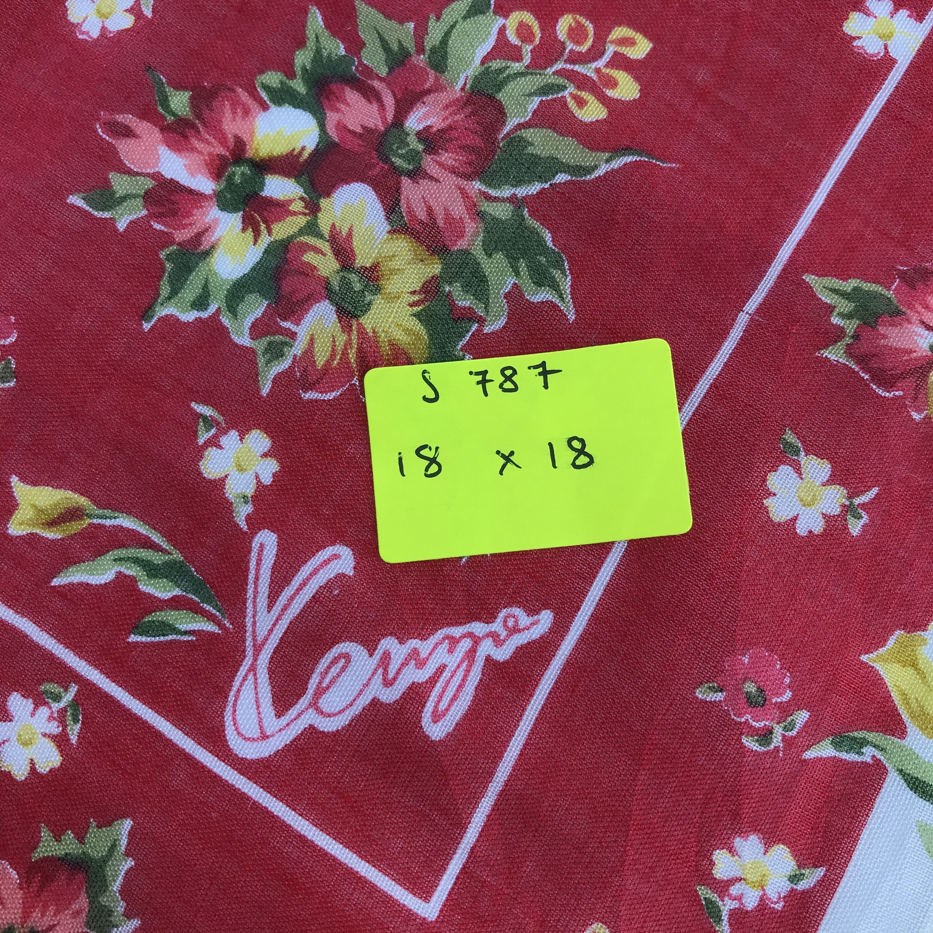 Kenzo × Vintage Kenzo Bandana / Handkerchief / Neckerchief - S787 Size ONE SIZE - 5 Thumbnail