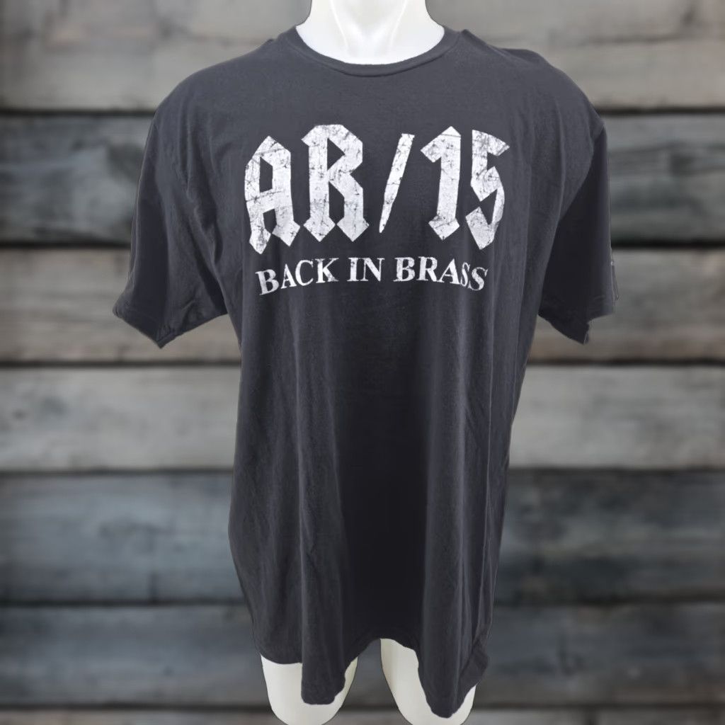 Gildan Gildan AR15 Back In Brass T-Shirt Military Black 2XL Men's Short Sleeve Graphic Tee Size US XXL / EU 58 / 5 - 1 Thumbnail