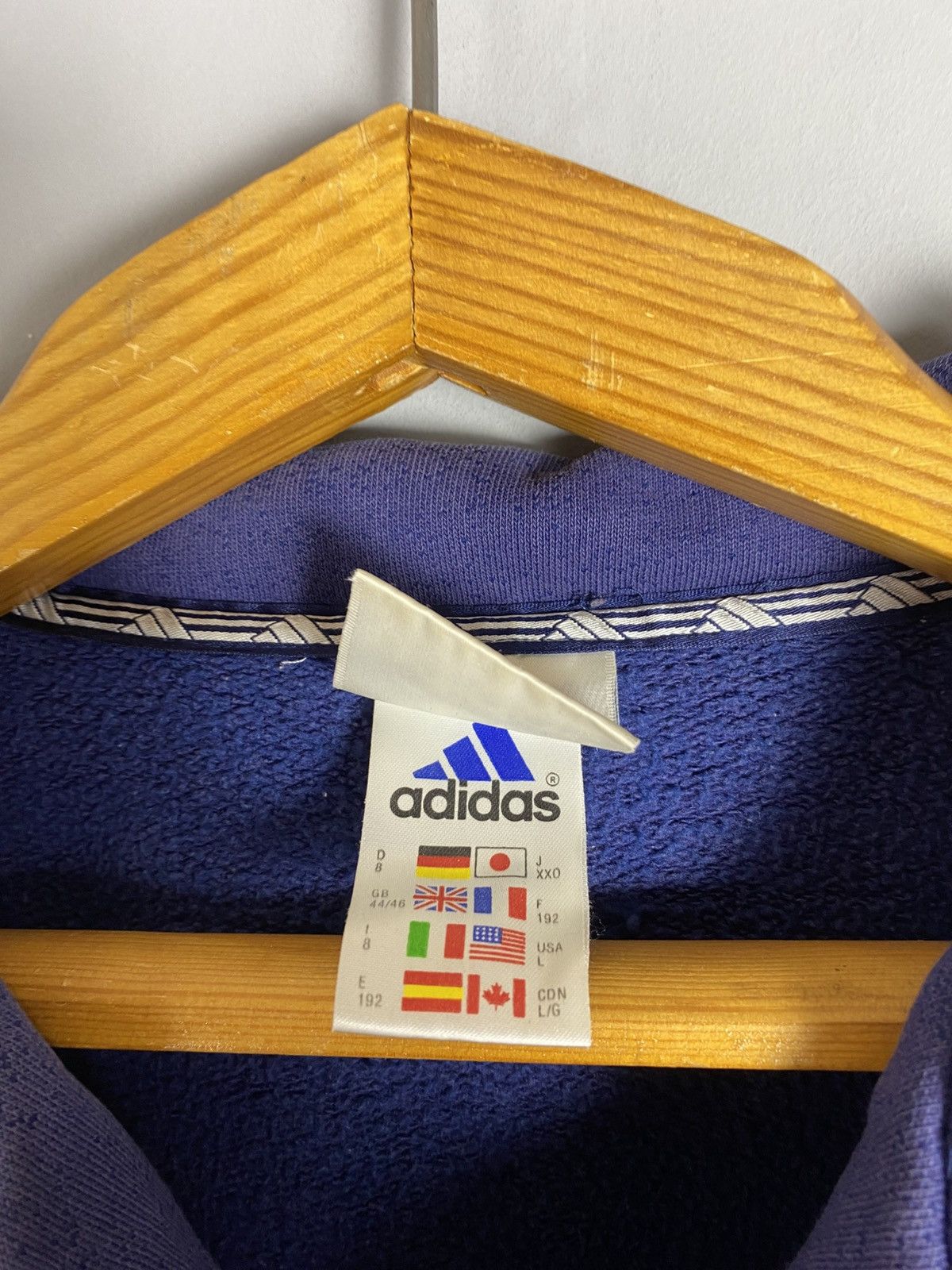 Adidas Vintage 90s adidas sweatshirt Size US L / EU 52-54 / 3 - 4 Thumbnail