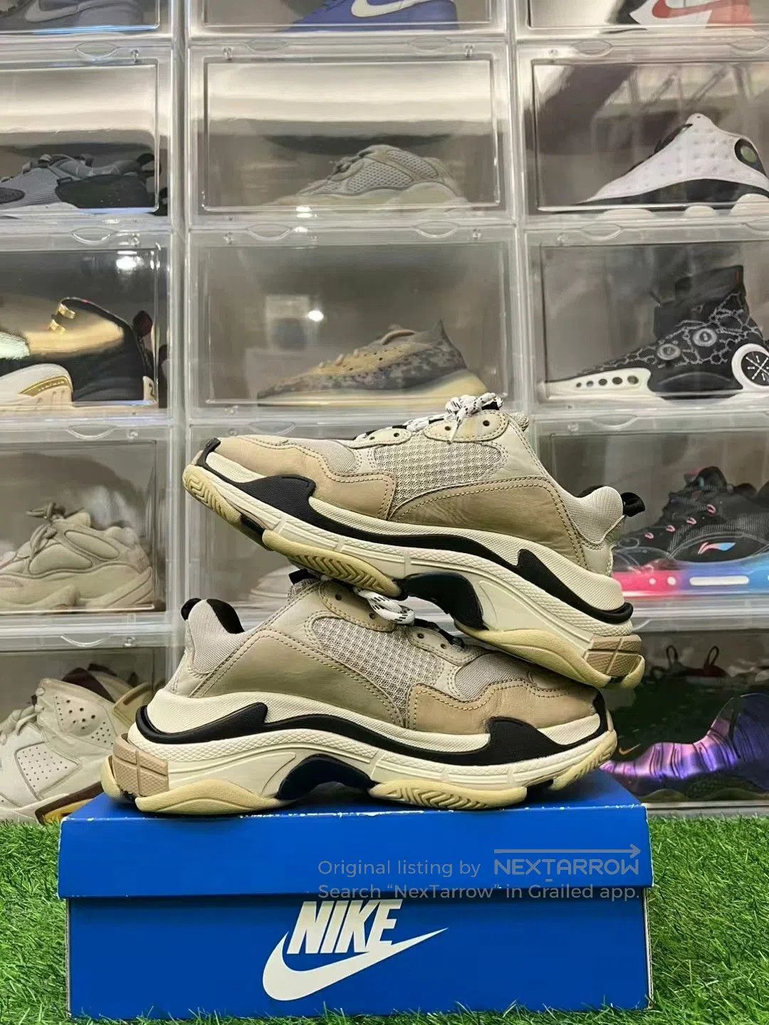 Balenciaga balenciaga triple s dad shoes in beige. Size US 10 / EU 43 - 4 Thumbnail