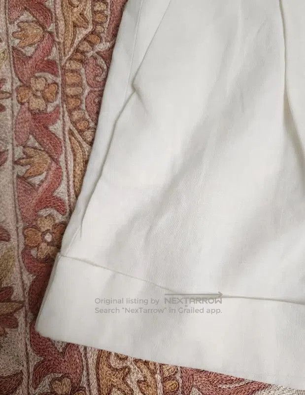 Chanel Chanel White Cotton Blend Summer Shorts . Size 23" - 9 Thumbnail