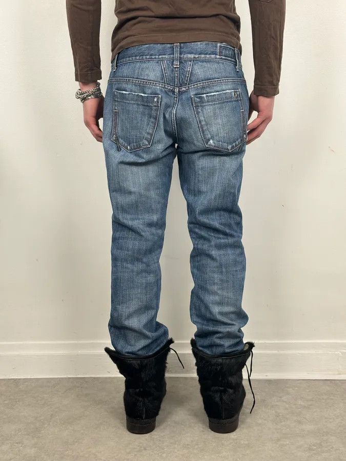 Marithe + Francois Girbaud 2000s Marithé + François Girbaud Blue Cozy Denim Jeans Size US 32 / EU 48 - 3 Thumbnail