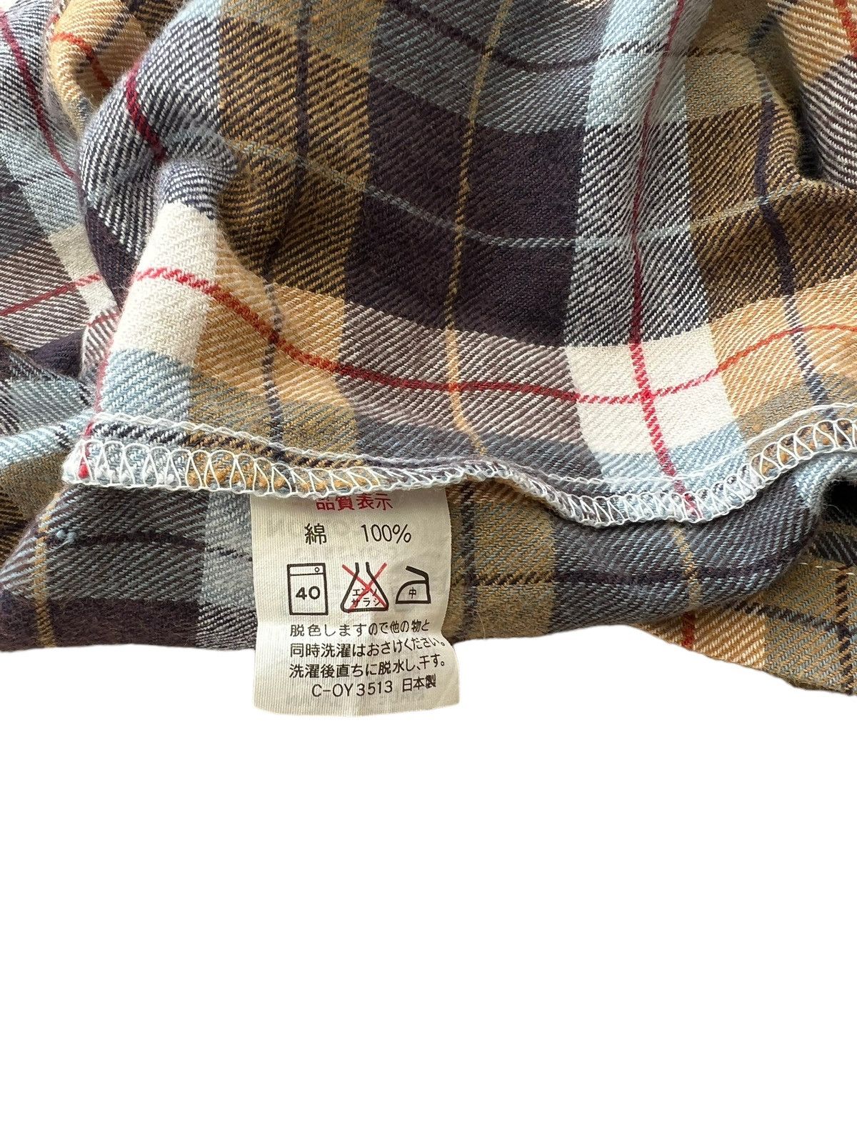 Big John Vintage 90s Big John Japan Double Flap Pocket Plaid Flannel Size US L / EU 52-54 / 3 - 18 Thumbnail