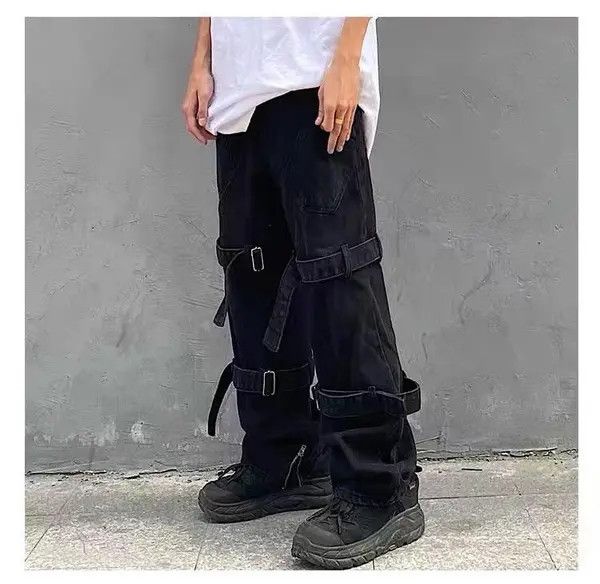 Japanese Brand Hirase x Gotou High street ins strap work wear street jeans Size US 32 / EU 48 - 5 Thumbnail