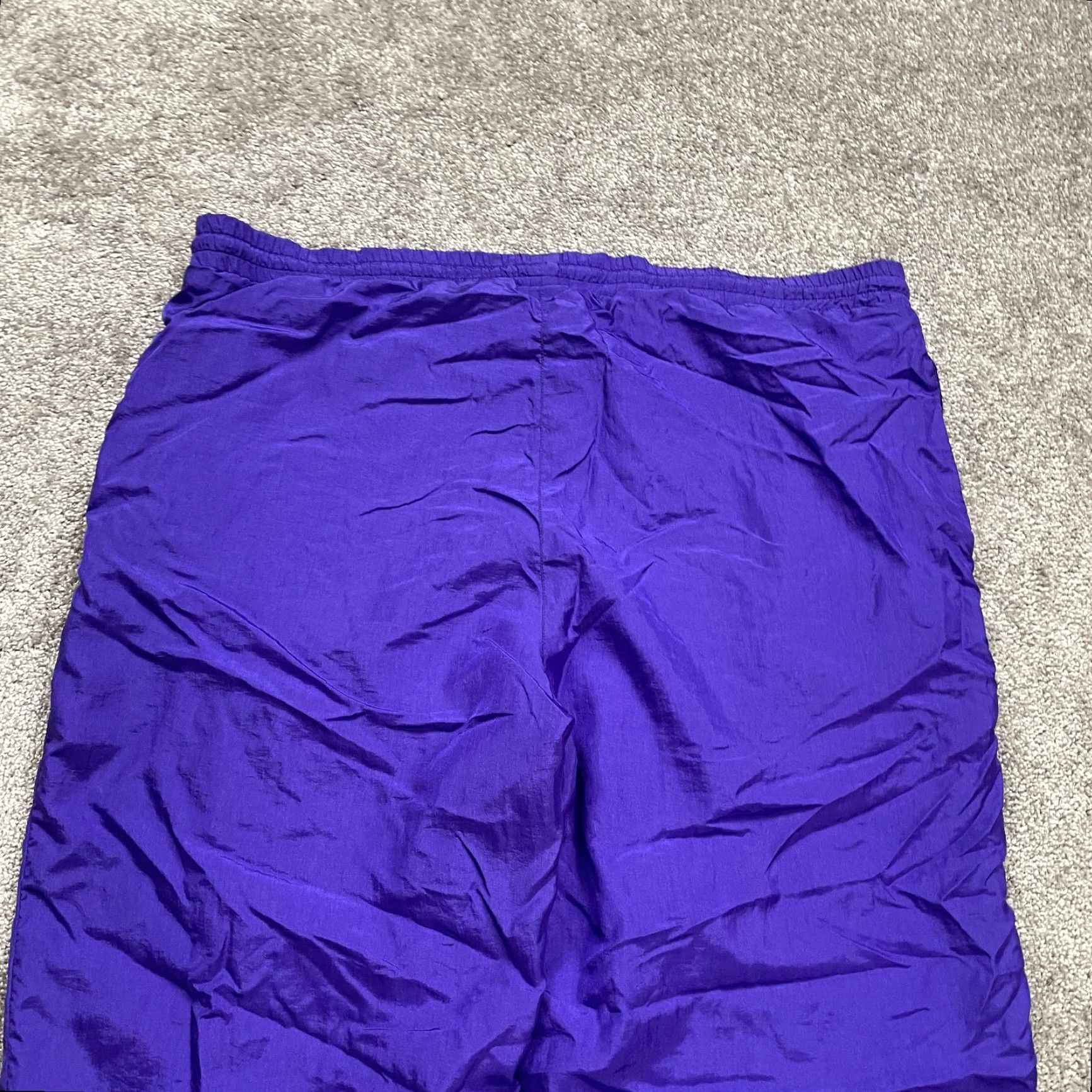 Vintage Unbranded Track Pants Womens Large Blue Tapered Leg Elastic Waist Active 40x30 Size 36" / US 14 / IT 50 - 3 Thumbnail