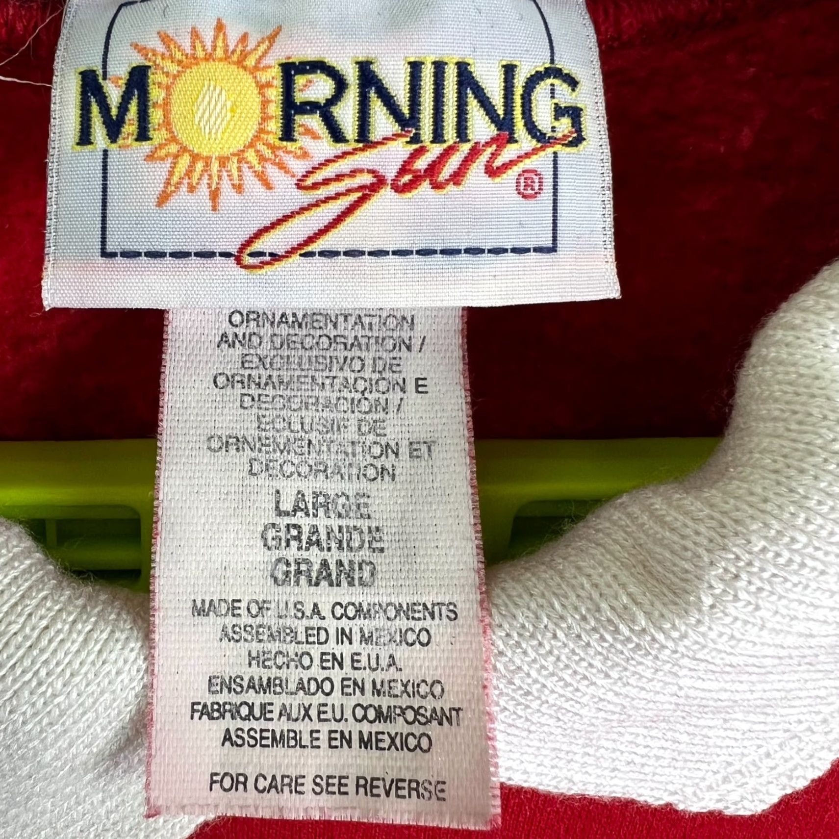 Vintage VINTAGE Morning Star Sweater Shirt Womens L Red Size L / US 10 / IT 46 - 4 Thumbnail