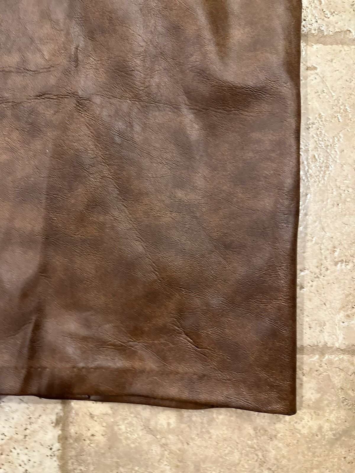 Vintage Vintage Union Made Brown Leather Vest Size M / US 6-8 / IT 42-44 - 7 Thumbnail