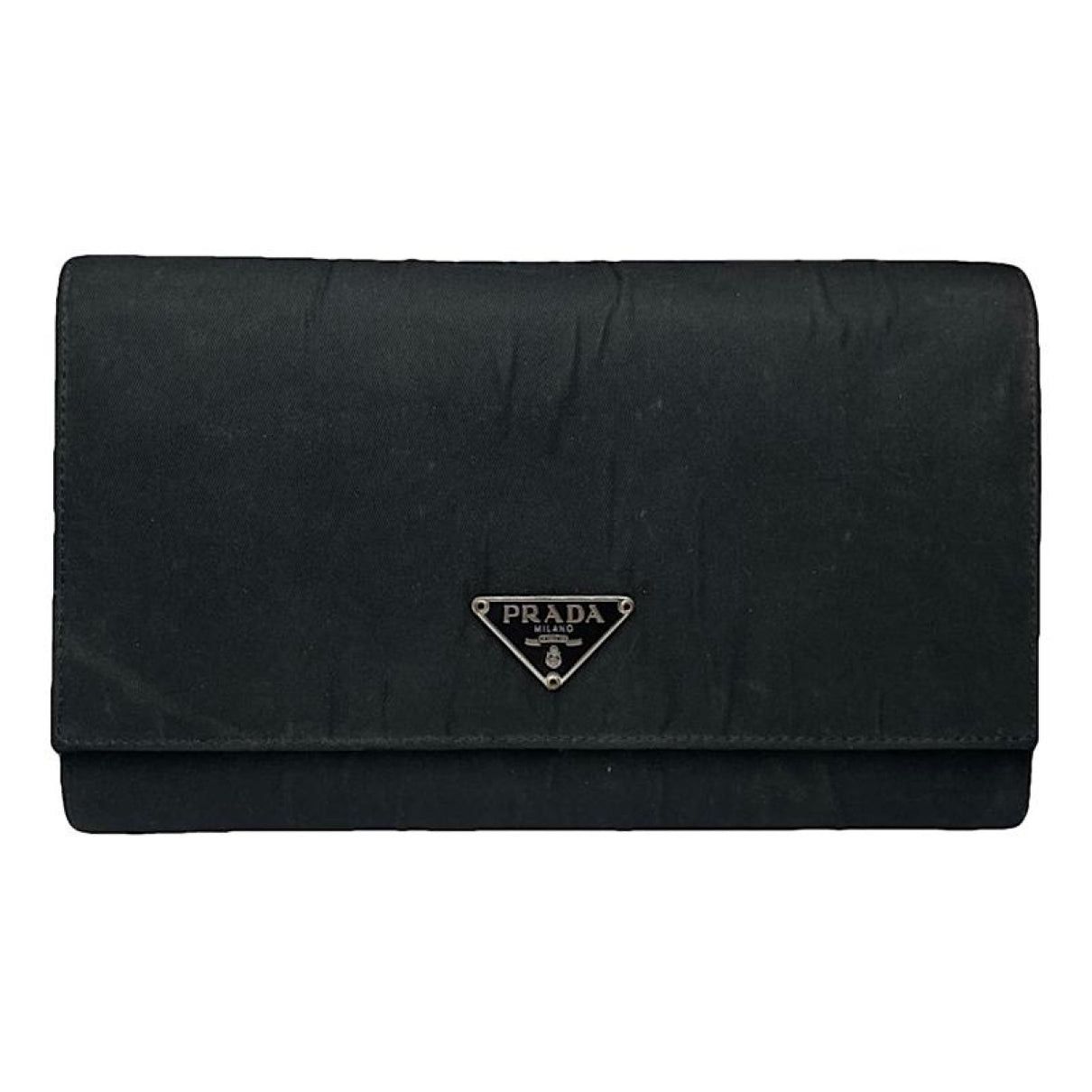 Prada Black Leather Wallet Size ONE SIZE - 1 Thumbnail