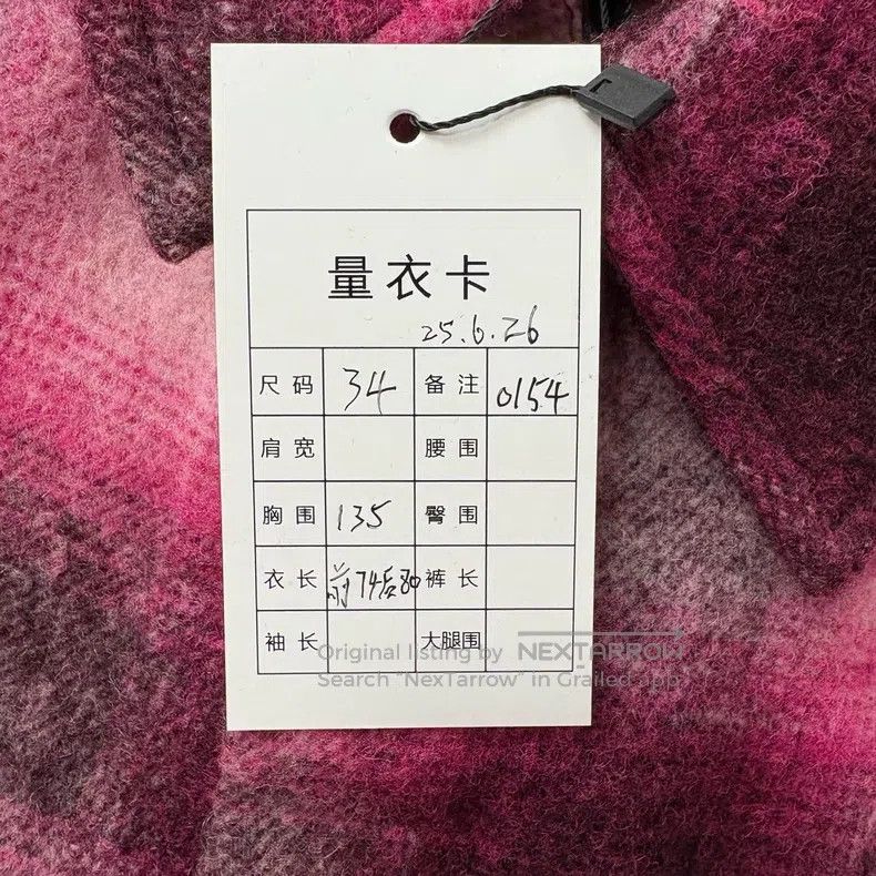 Balenciaga Balenciaga Wool Pink Plaid Shirt Jacket Size XXS / US 00 / IT 34 - 5 Thumbnail