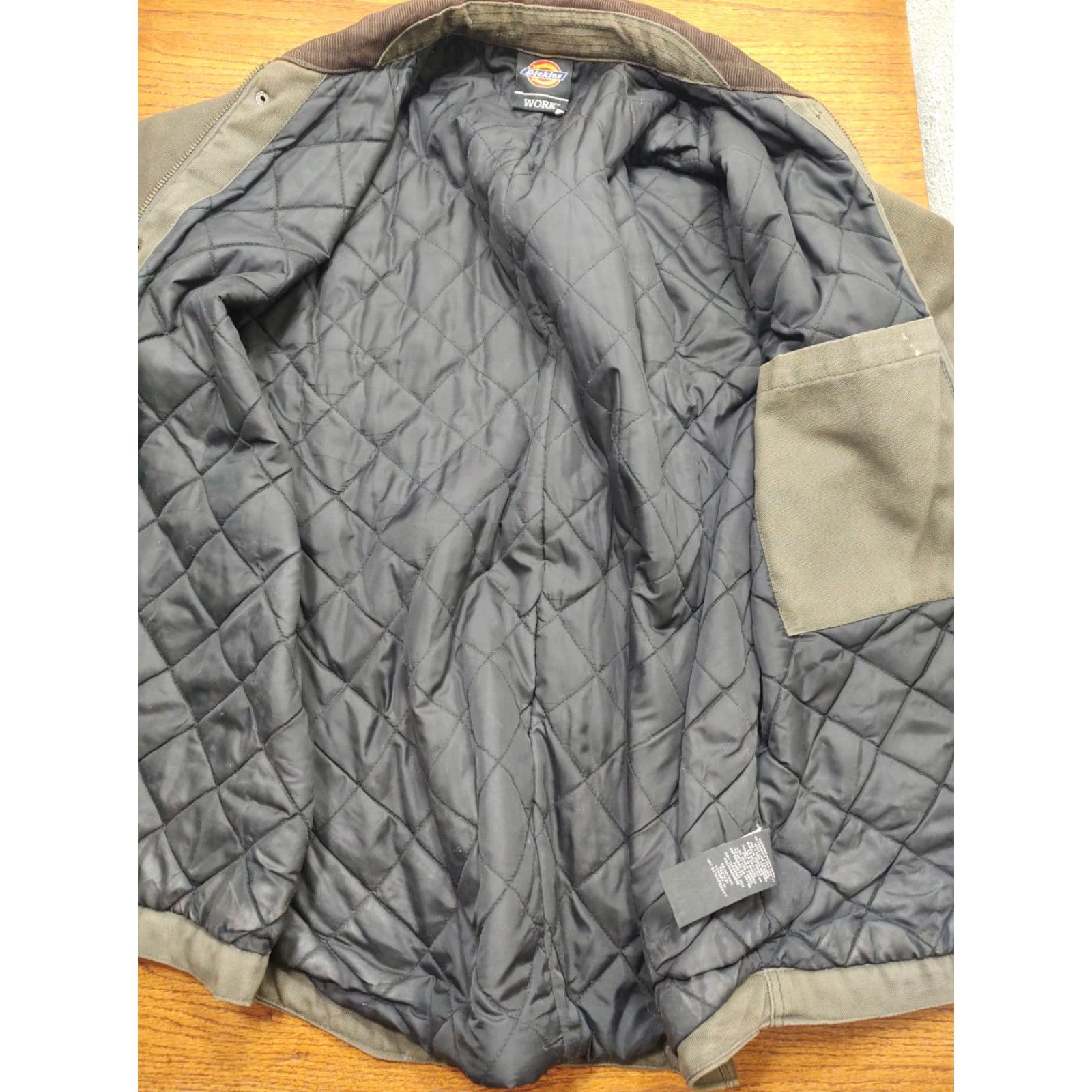 Dickies VINTAGE Dickies Green Duck Canvas Quilt Chore Outdoor Work Coat Jacket Large Size US L / EU 52-54 / 3 - 3 Thumbnail