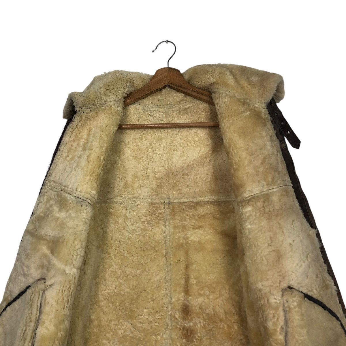 Japanese Brand 🔥VINTAGE LEATHER JACKET B 3 SHEARLING BASE AMERICAN BIKER Size US S / EU 44-46 / 1 - 17 Thumbnail