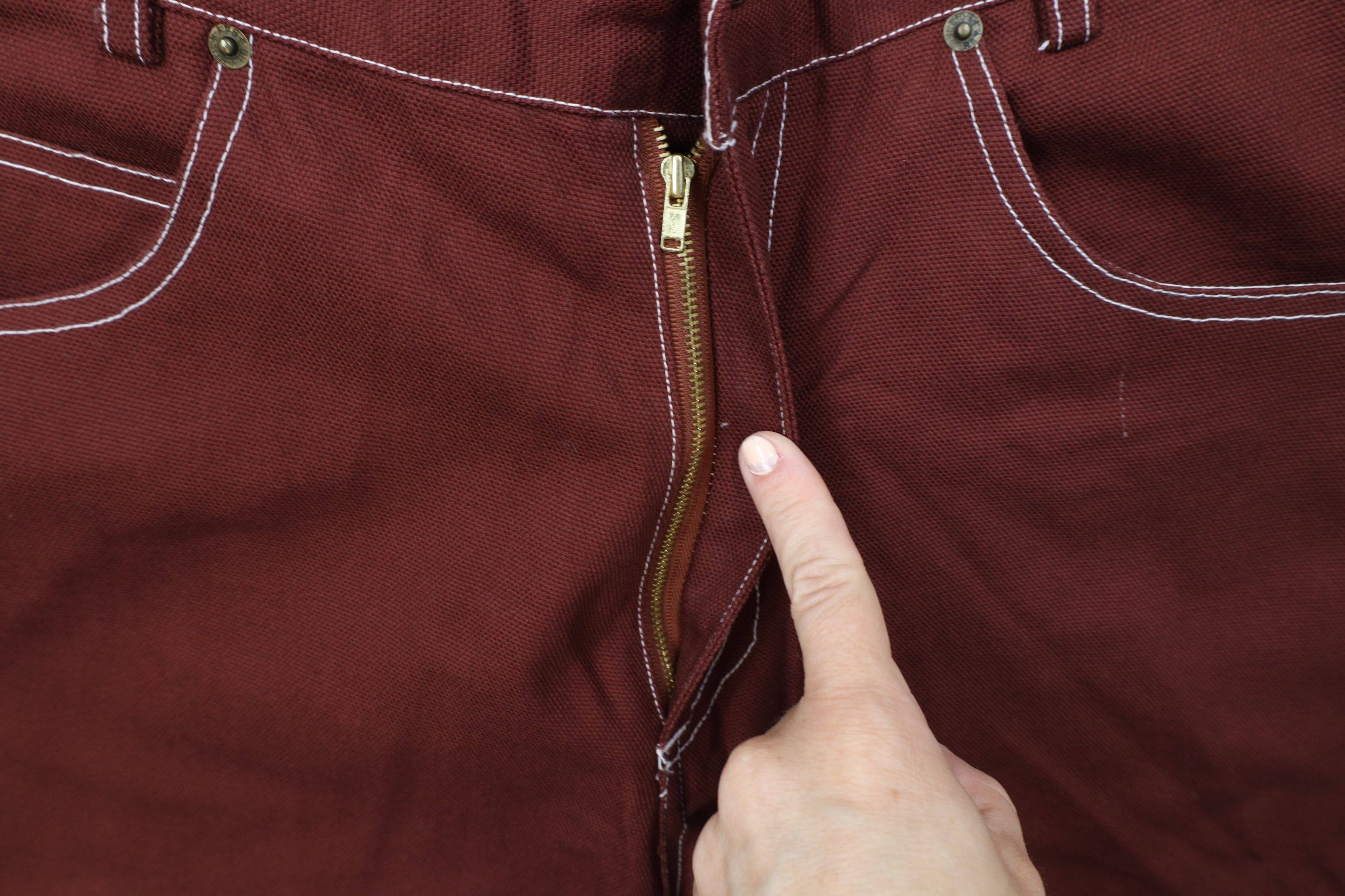 Vintage Deadstock Vintage 90s Streetwear Canvas Shorts Red Cotton Size US 32 / EU 48 - 7 Thumbnail