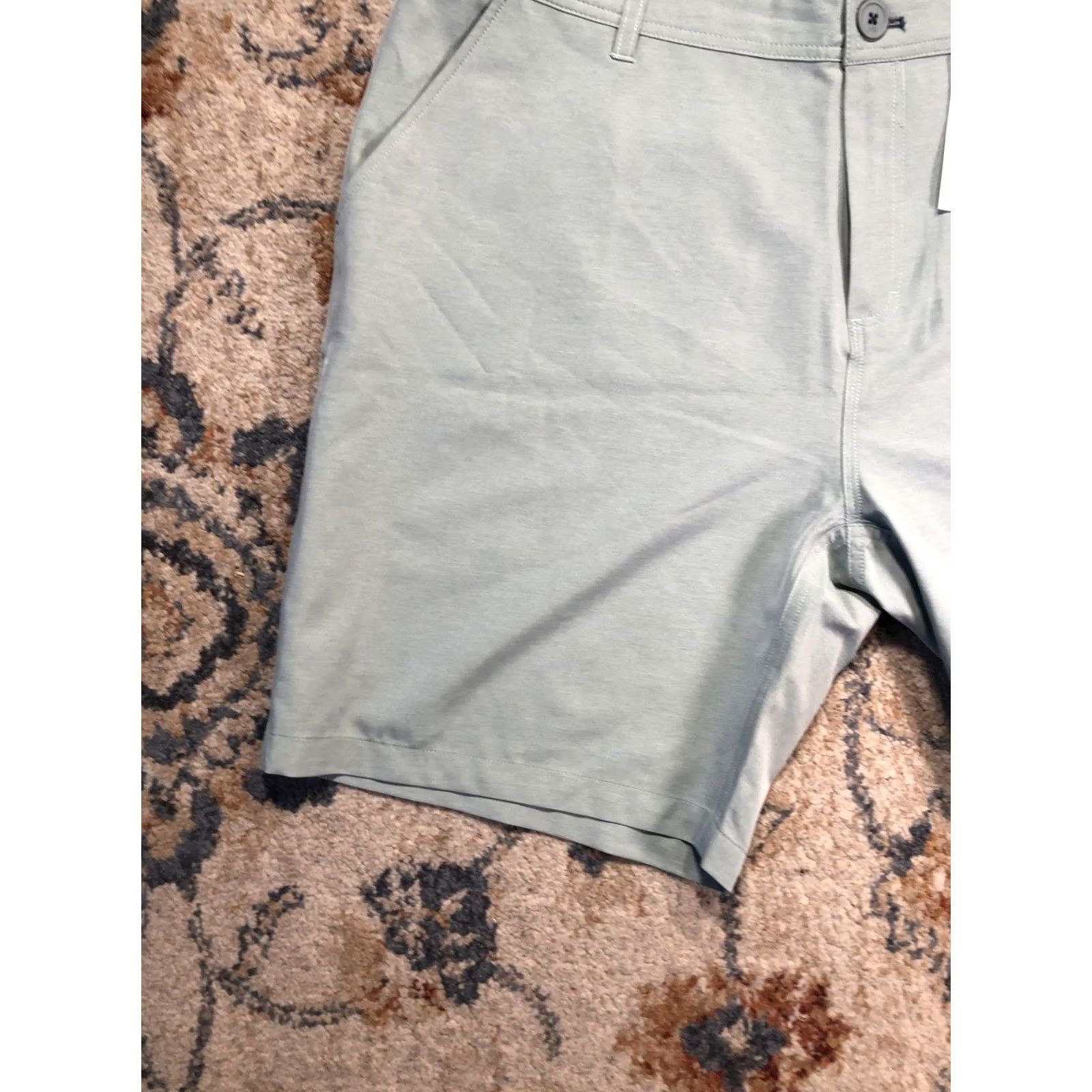 Vintage Live Forever Golf Shorts Mens 40 Green Coast To Course Hybrid Stretch 9 Inseam Size US 40 / EU 56 - 4 Thumbnail