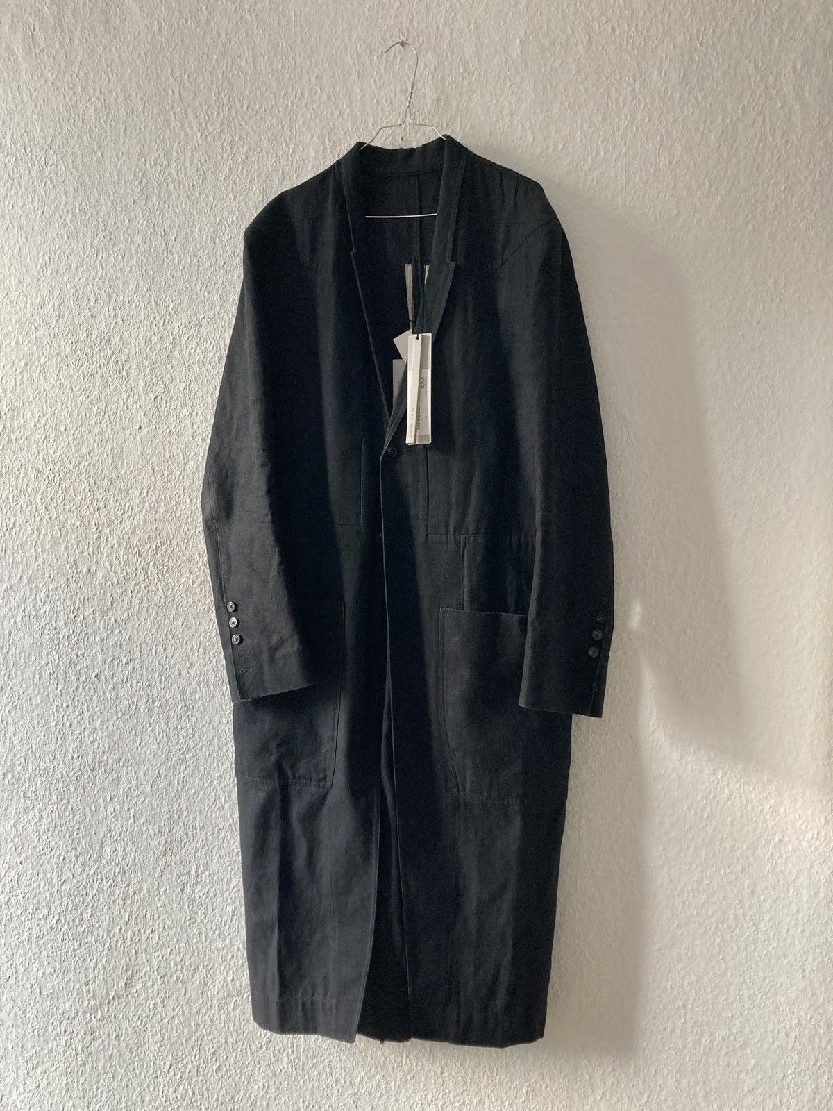 Rick Owens F/W 22 „STROBE“ Hemp & Cotton "Lido" Trench Coat Rick Owens Size US L / EU 52-54 / 3 - 1 Thumbnail