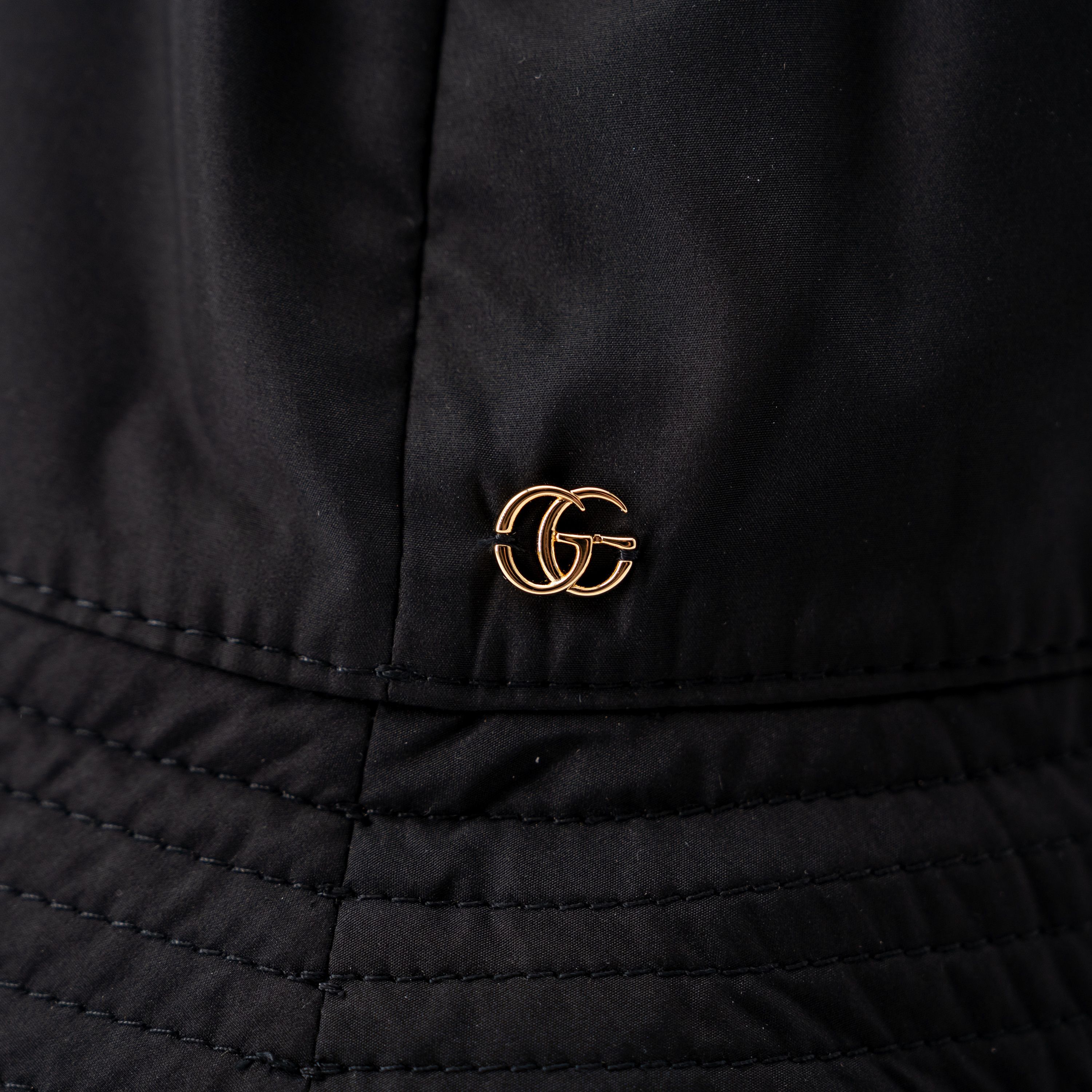 Gucci size M - Gucci GG Black Brella Cloche Bucket Hat Cap Size ONE SIZE - 3 Thumbnail