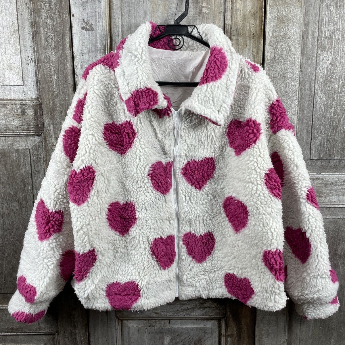 Japanese Brand × Shein Japanese Brand Shein Sherpa Fleece Jacket Size L / US 10 / IT 46 - 1 Thumbnail