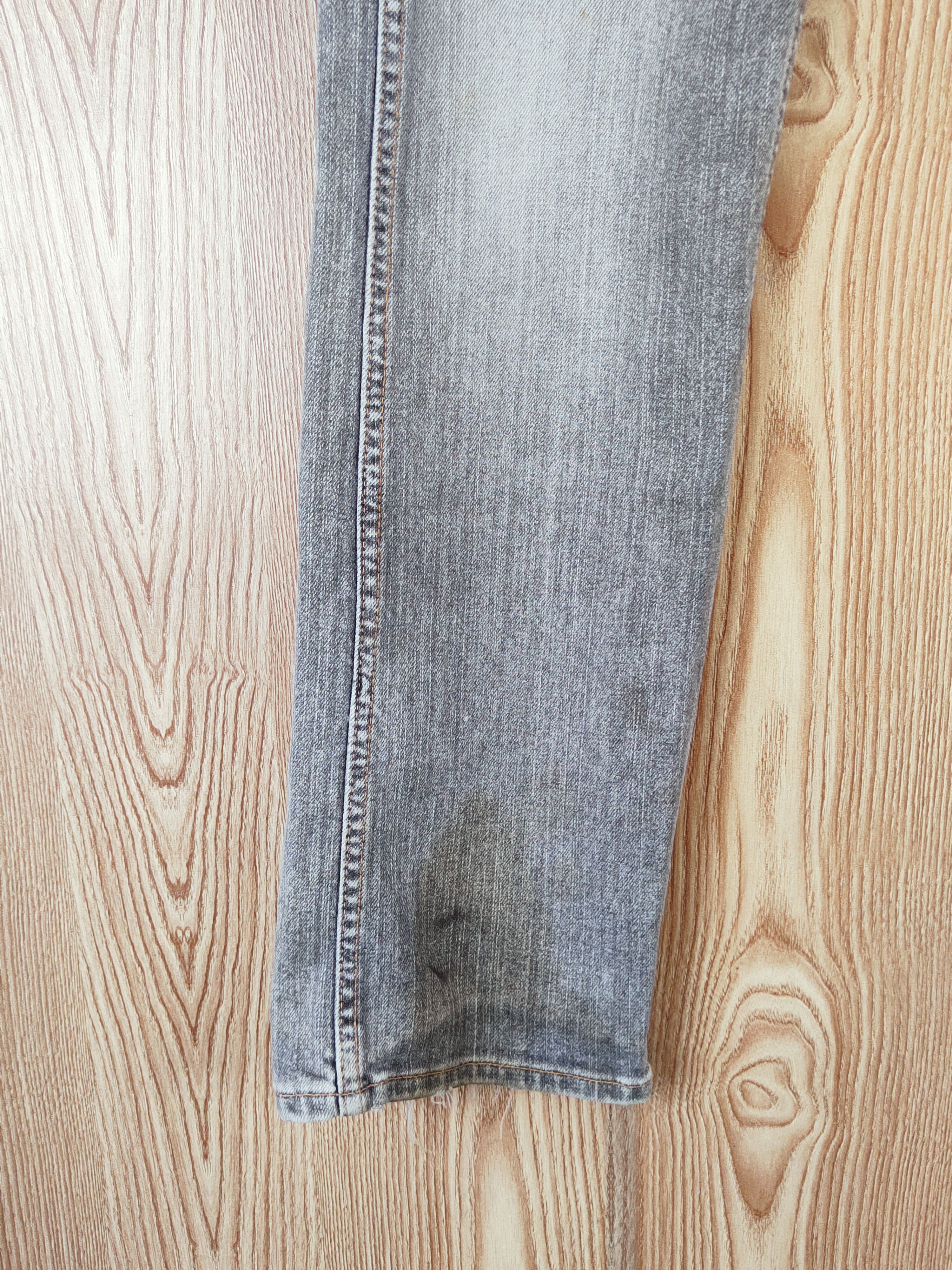 GL Heart Black Faded Distressed Ripped Jeans #W788