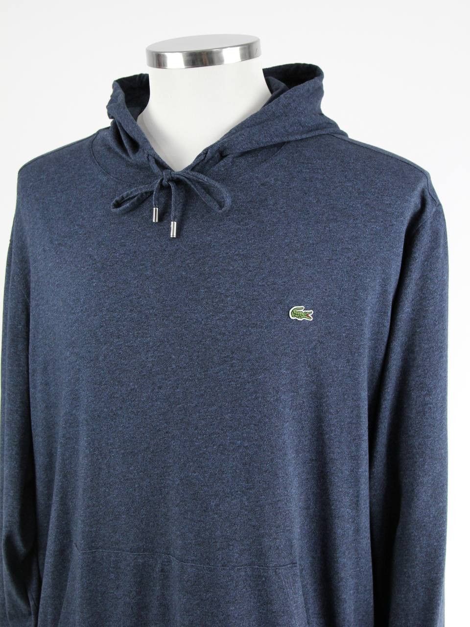 Lacoste LACOSTE Knitted lightweight hoodie with logo Size US XXL / EU 58 / 5 - 4 Thumbnail