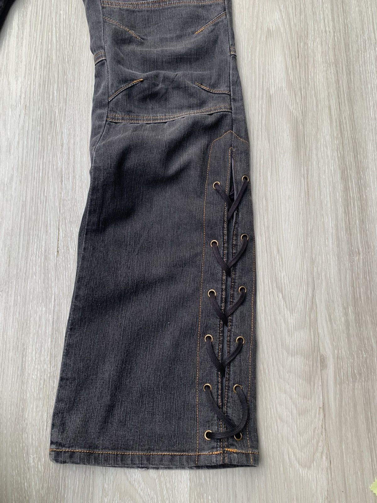 Japanese Brand CASTANET lace-up flare jeans Size US 26 / EU 42 - 2 Thumbnail