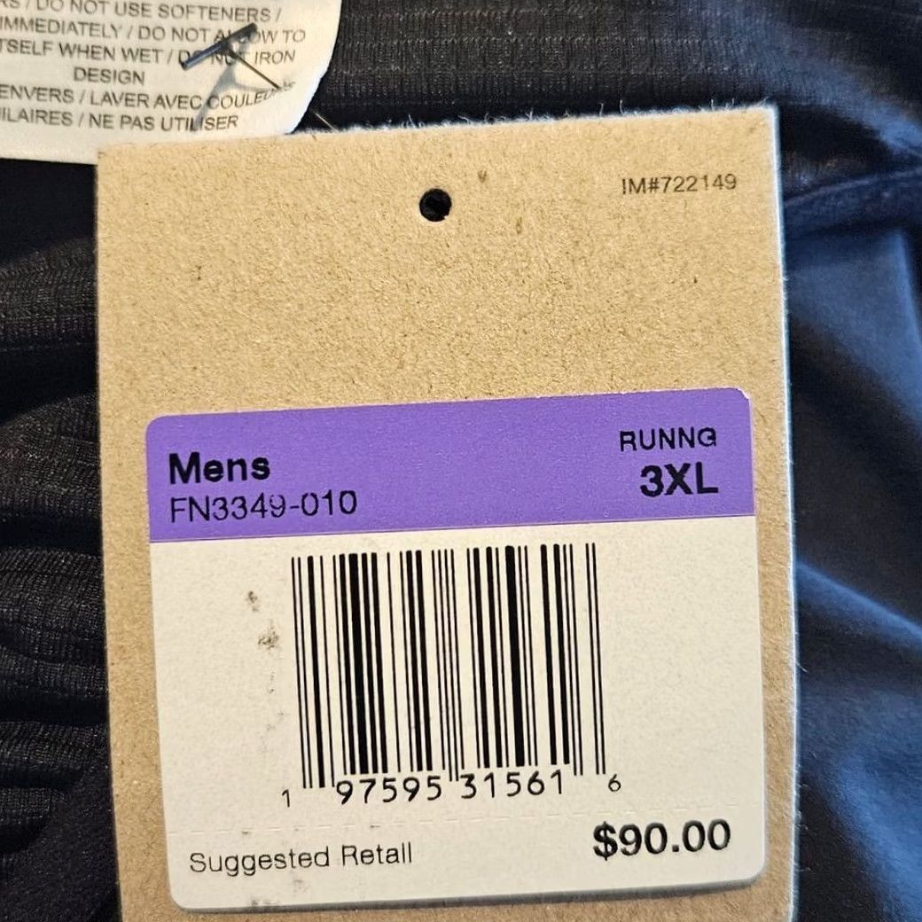 Nike Nike Running Shorts Mens 3XL Black AeroSwift Dri-Fit ADV 2" Lined FN3349-010 Size US 39 - 5 Thumbnail