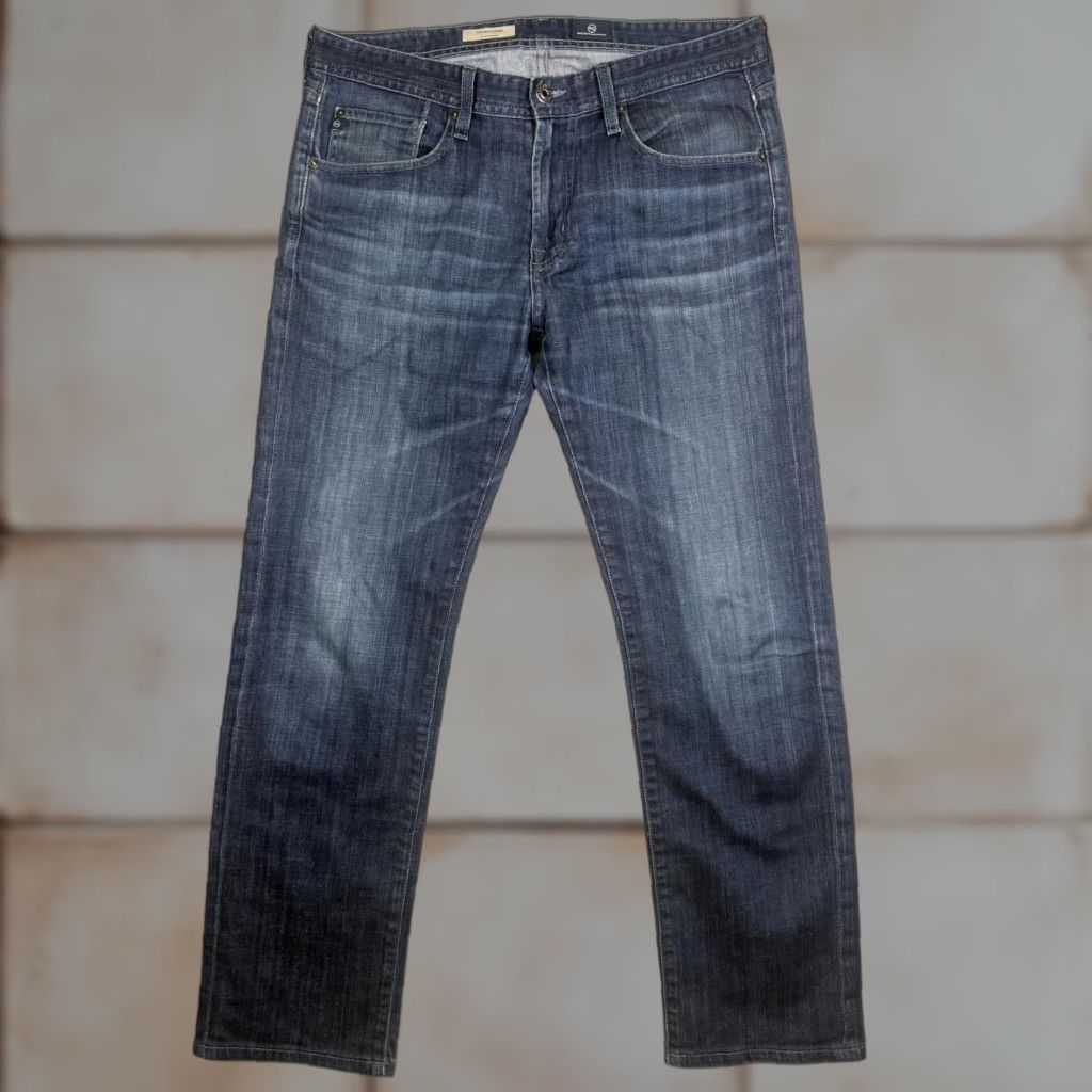 AG Jeans AG Jeans Adirano Goldschmied Men's 34x34 The Matchbox Slim Straight Jeans Shirt? Size US 34 / EU 50 - 1 Thumbnail
