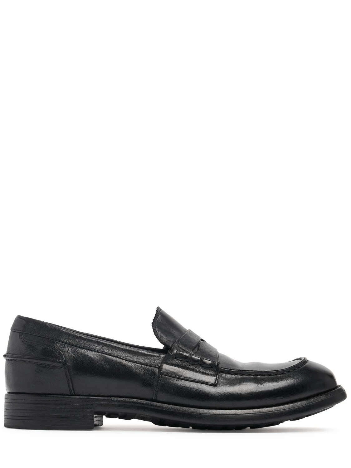 OFFICINE CREATIVE Chronicle Black Leather Loafers N&A