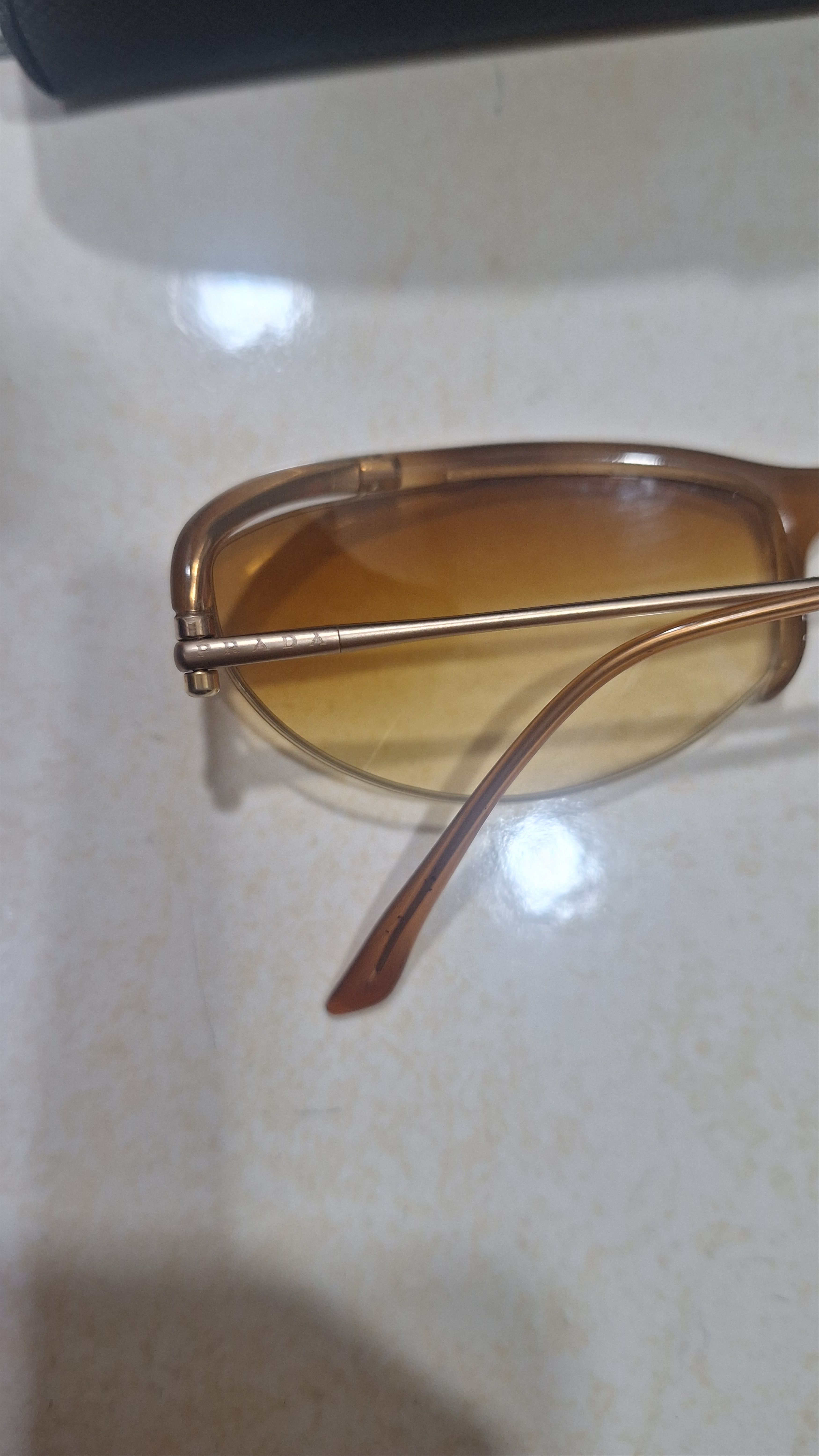 Prada 2000’s Prada SPR 13C Half Frame Tint Metallic Size ONE SIZE - 6 Thumbnail