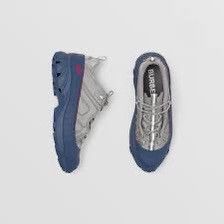 Burberry BURBERRY ARTHUR SNEAKERS WARM GREY OCEANIC BLUE SZ 43 (10) Size US 10 / EU 43 - 2 Thumbnail