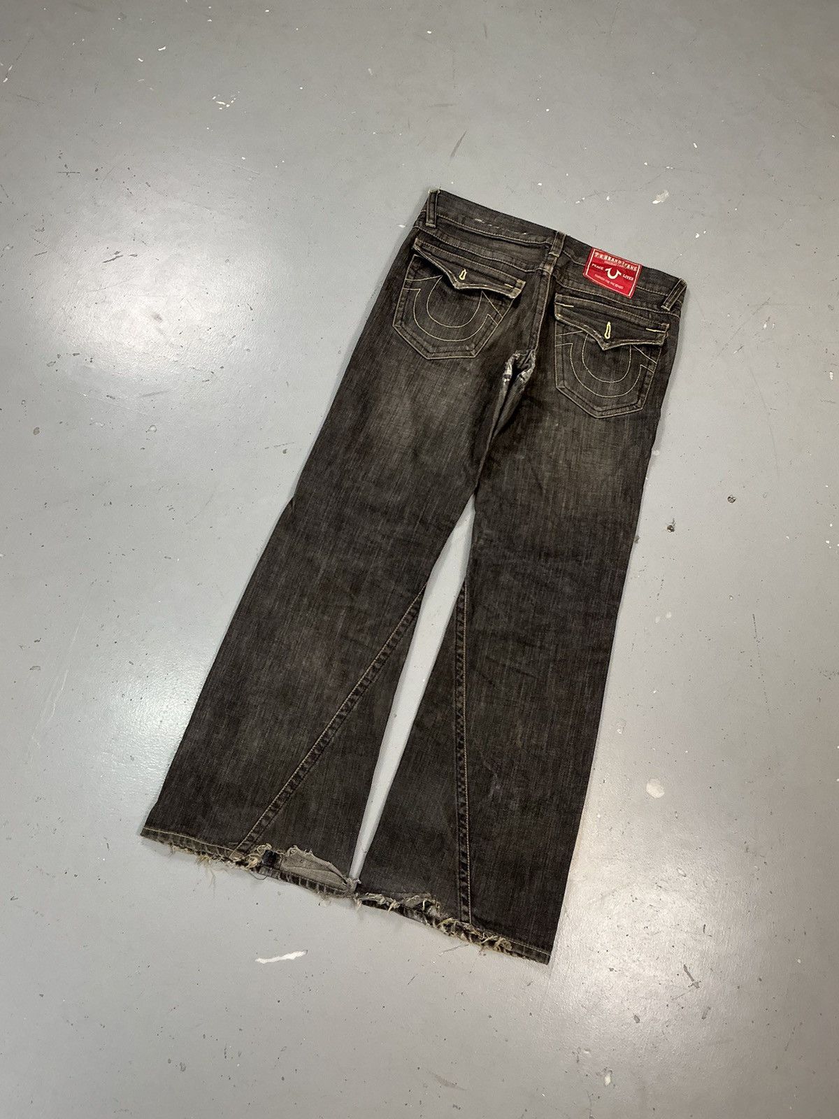 Designer × Vintage Vintage T R brand jeans straight denim Size US 36 / EU 52 - 9 Thumbnail