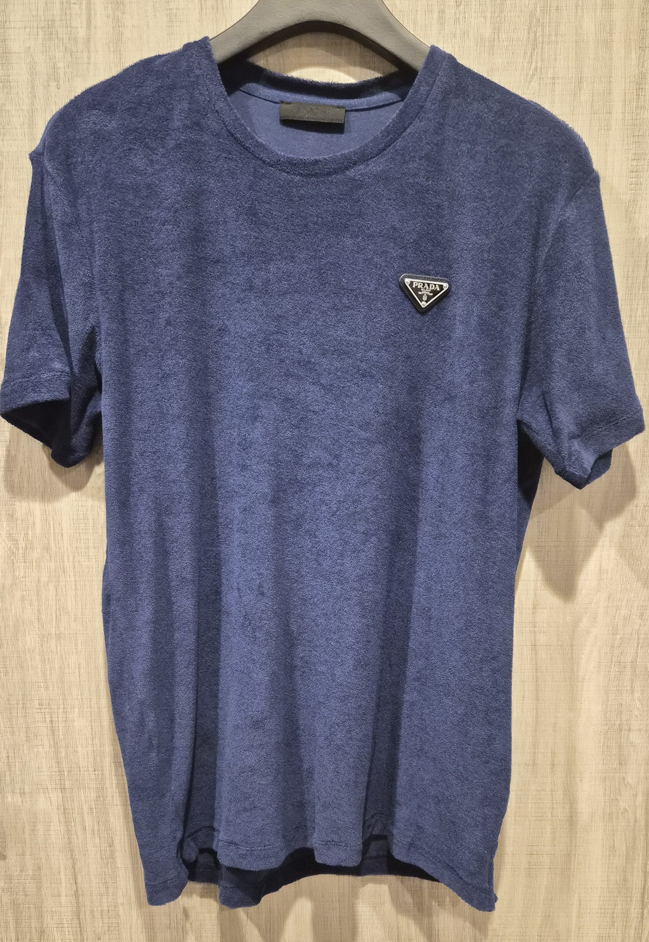 Prada Prada Terry Navy Tee Size US S / EU 44-46 / 1 - 2 Thumbnail