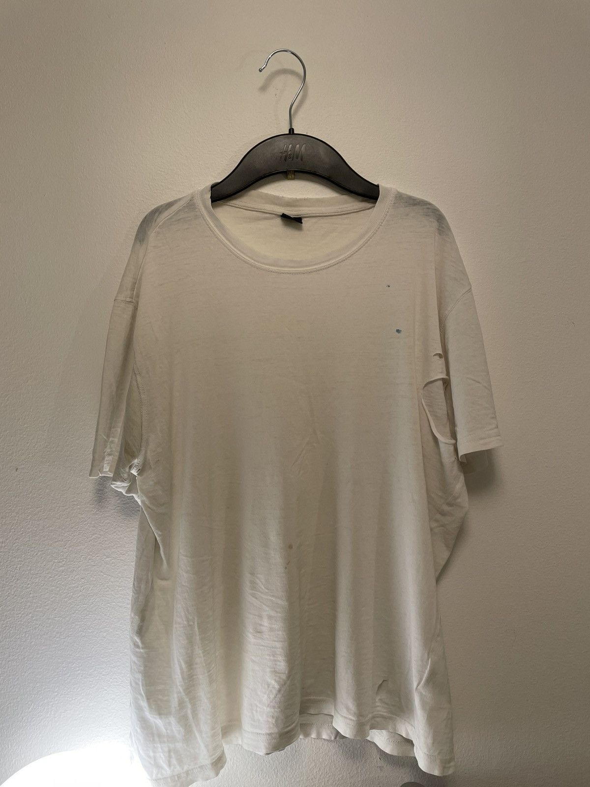 Vintage 🔥🔥fire distressed vintage white tee🔥🔥 Size US S / EU 44-46 / 1 - 1 Thumbnail