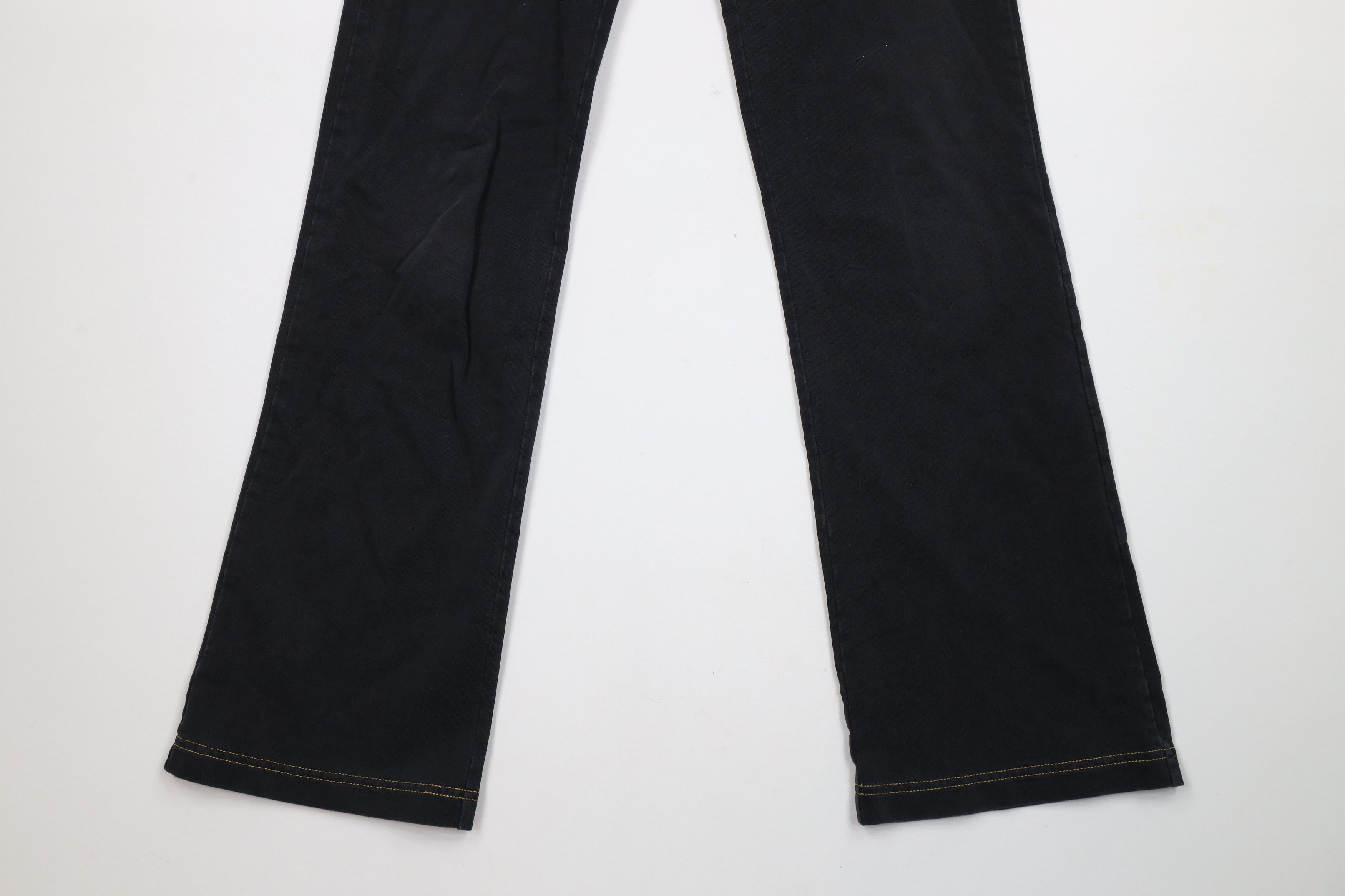 Vintage Vintage 90s Y2K Streetwear Babydoll Wide Leg Pants Black Size 27" / US 4 / IT 40 - 4 Thumbnail