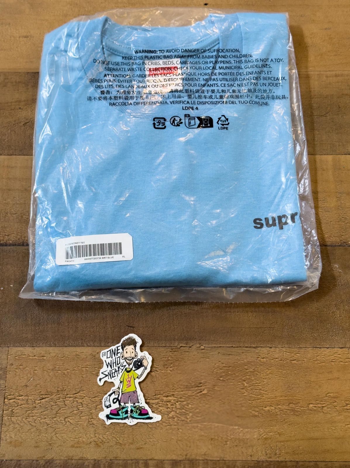 Supreme Supreme F*ck Money Tee Size XL Size US XL / EU 56 / 4 - 4 Thumbnail