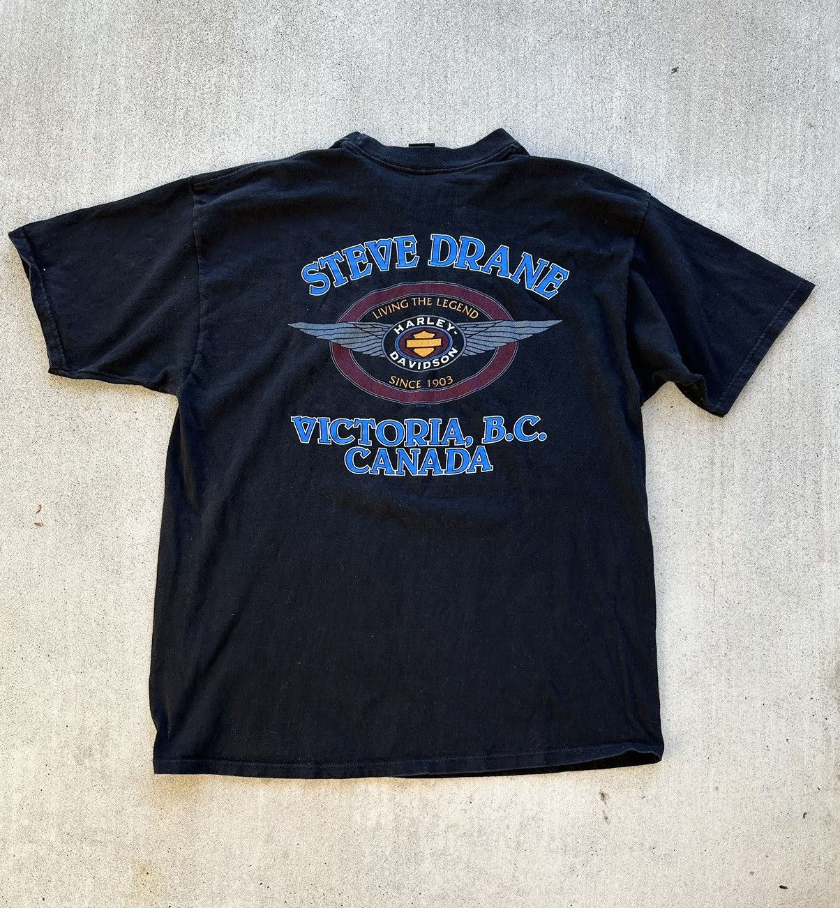 Harley Davidson × Vintage Vintage Harley Davidson Tee Shirt 98 Flying Eagle Graphic Size US XXL / EU 58 / 5 - 2 Thumbnail