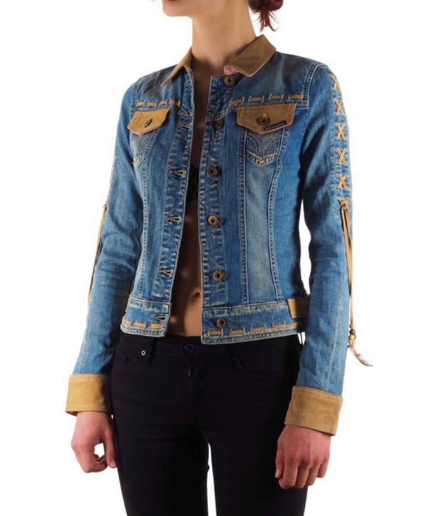 Dolce & Gabbana Dolce and Gabbana D&G Leather Trim Corset Lace-Up Jacket Size M / US 6-8 / IT 42-44 - 13 Thumbnail