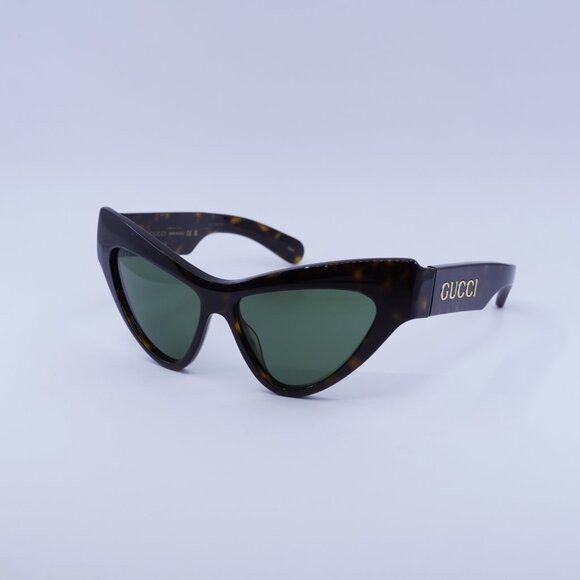 Gucci 🕶️ New Gucci GG1294S 004 Havana/Green Sunglasses Size ONE SIZE - 5 Thumbnail