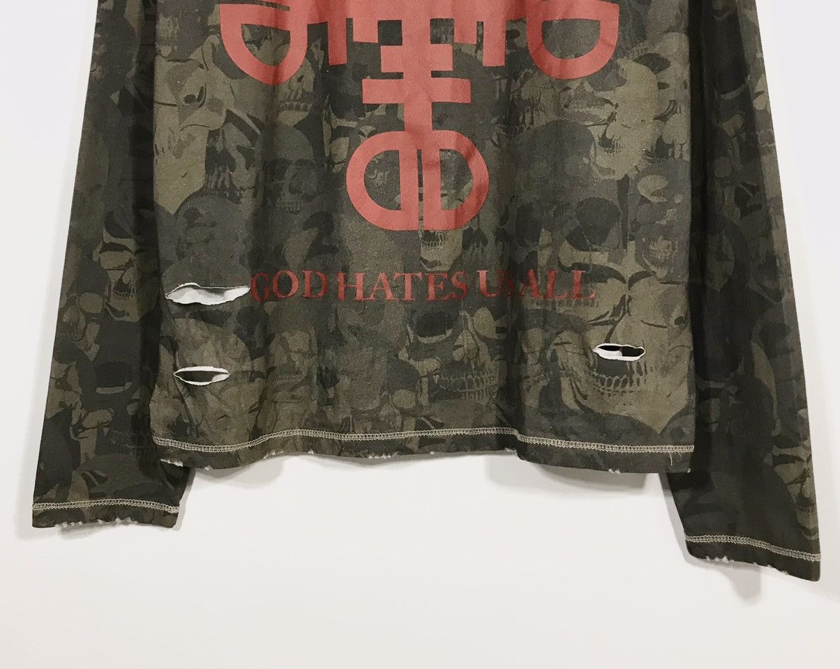 Drop Dead NWT Drop Dead Full Skull Print Distressed Long Sleeve AW23 Size US M / EU 48-50 / 2 - 6 Thumbnail