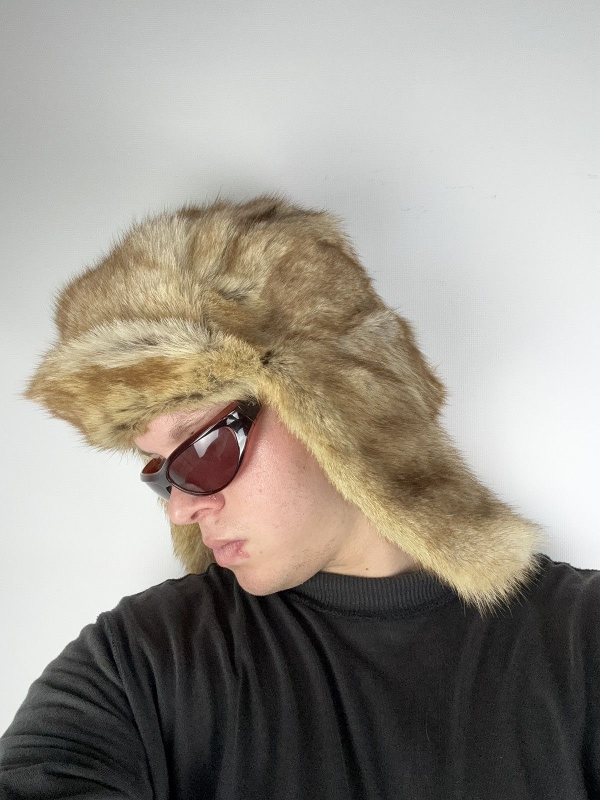 Hysteric Glamour Vintage 00s Fur Mohair Fuzzy Ushanka Y2K Opium Hype Rare OS Size ONE SIZE - 10 Thumbnail