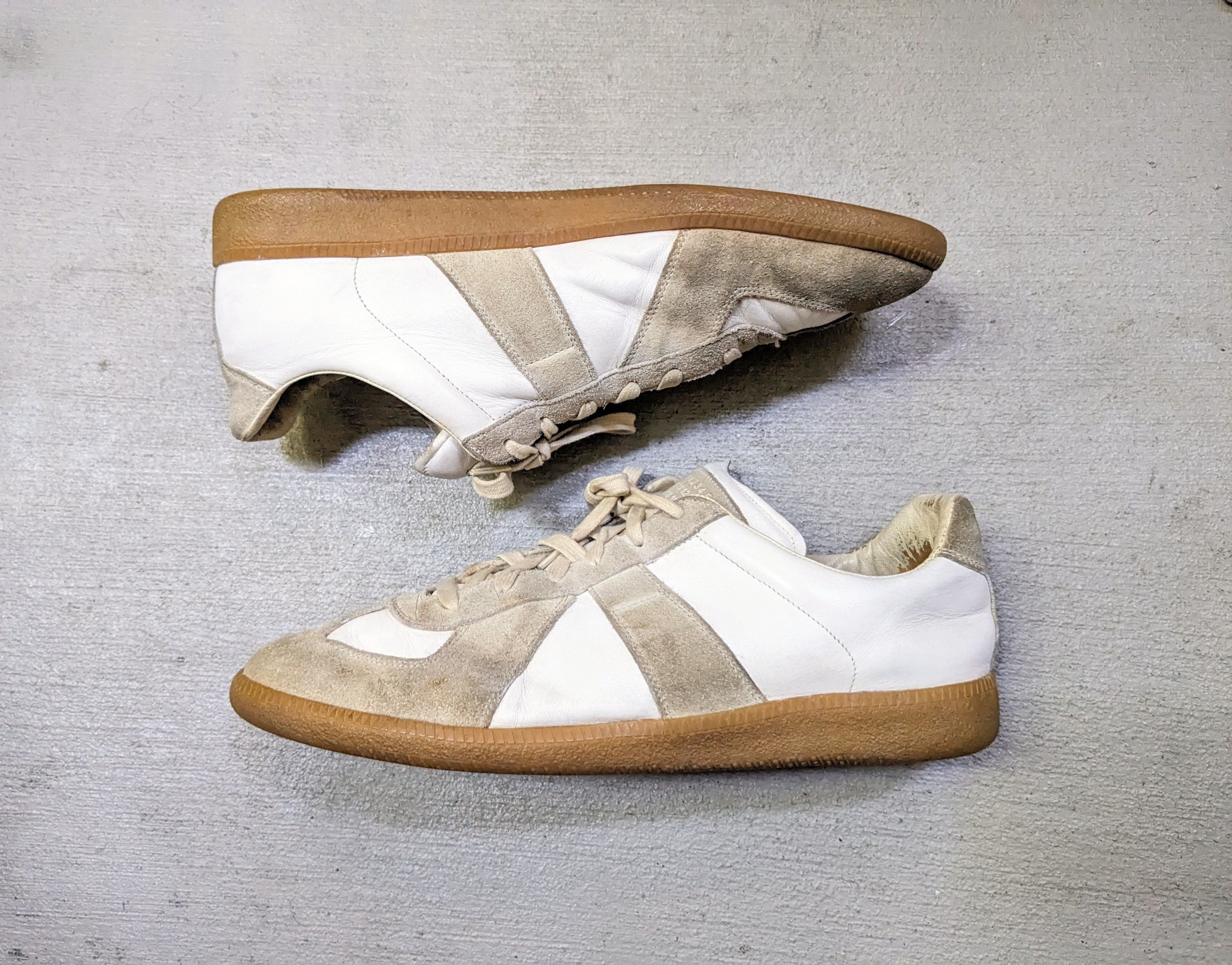 Maison Margiela Maison Margiela GAT Replica White Gray 12 45 Suede