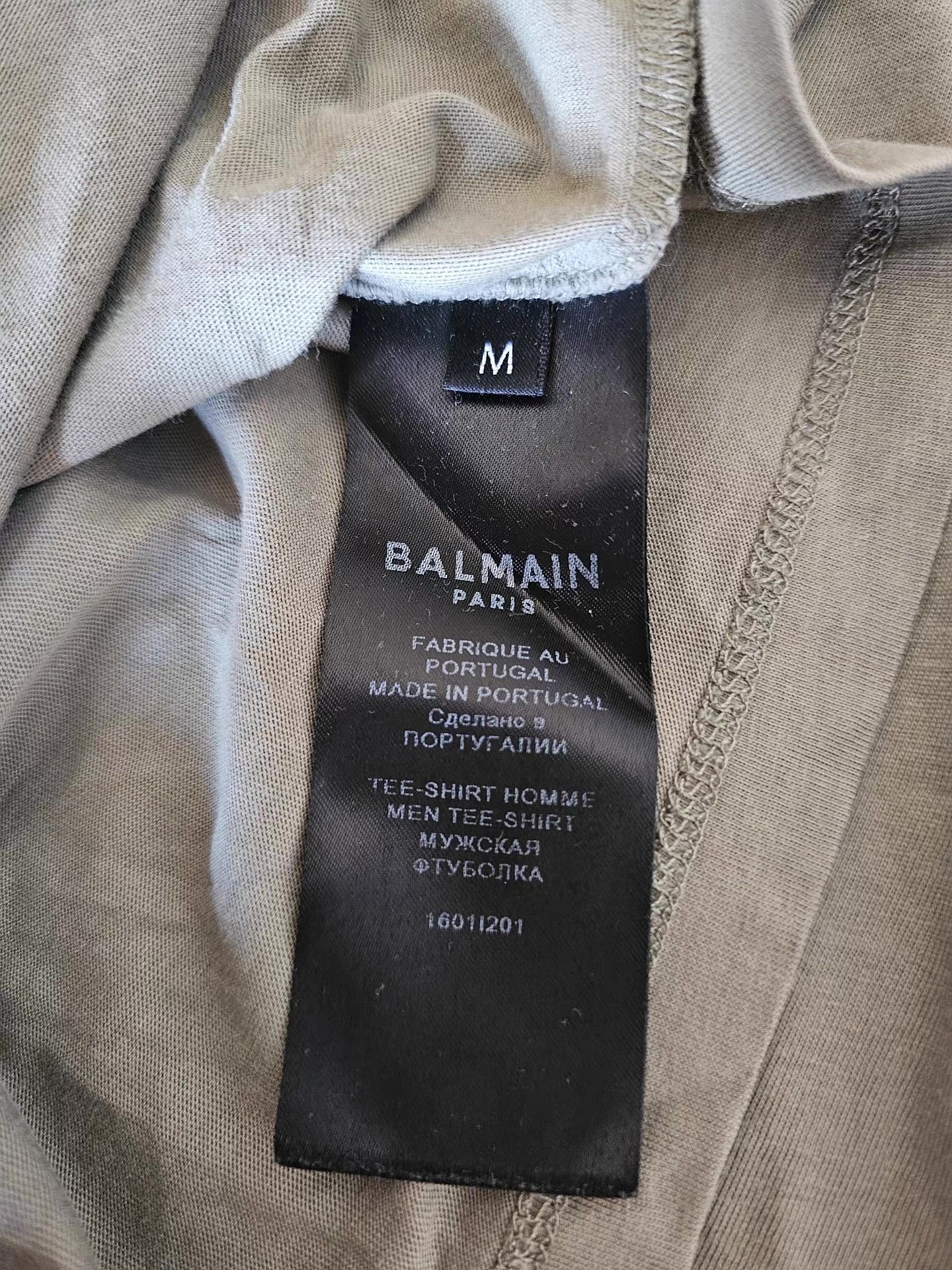 Balmain Balmain Men's Short Sleeve T-Shirt Size US M / EU 48-50 / 2 - 5 Thumbnail