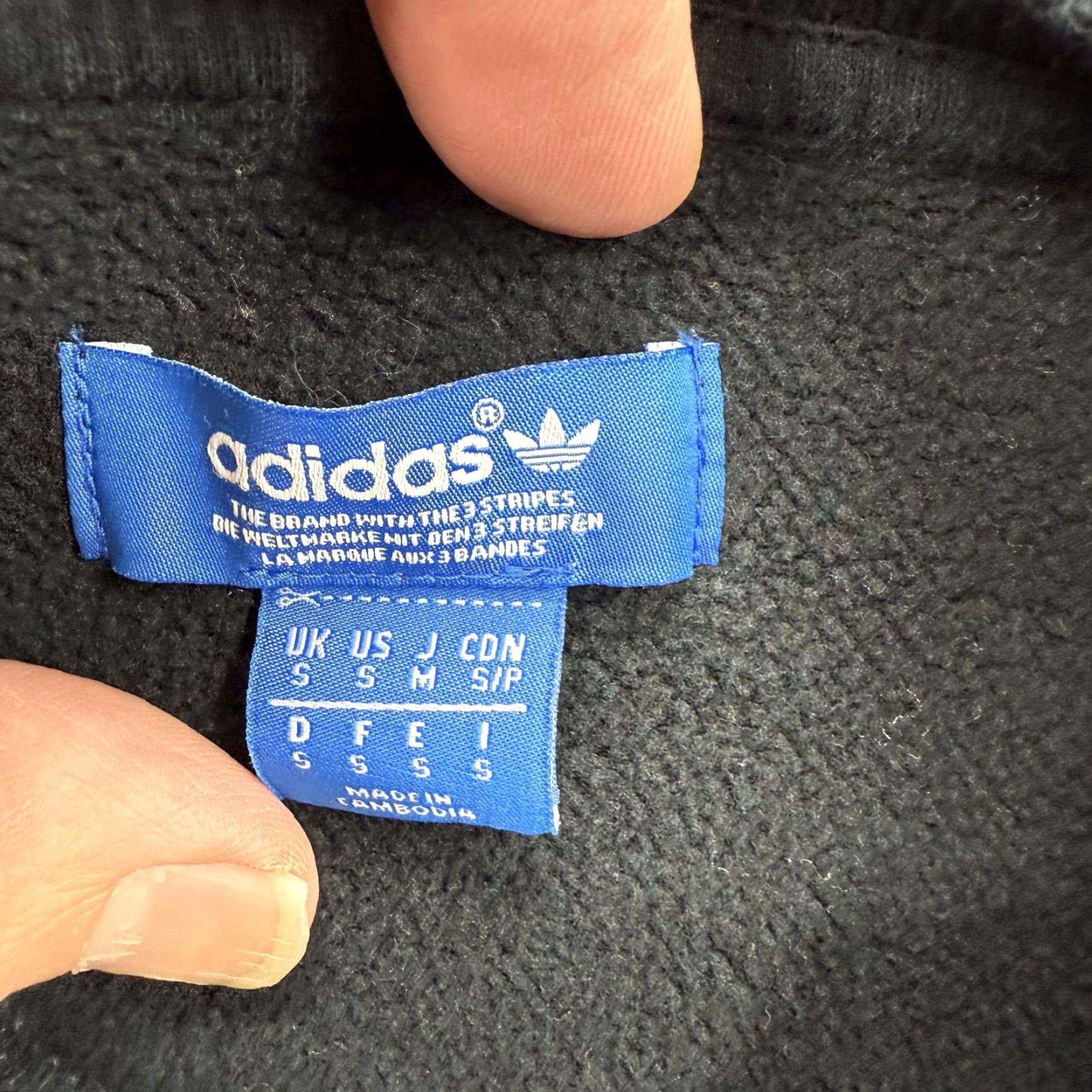 Adidas Adidas Sweatshirt Mens Small Black Trefoil Logo Crewneck Zip Hem Pullover Graphic Print All Seasons 90s Retro Logo Mens Size US S / EU 44-46 / 1 - 4 Thumbnail