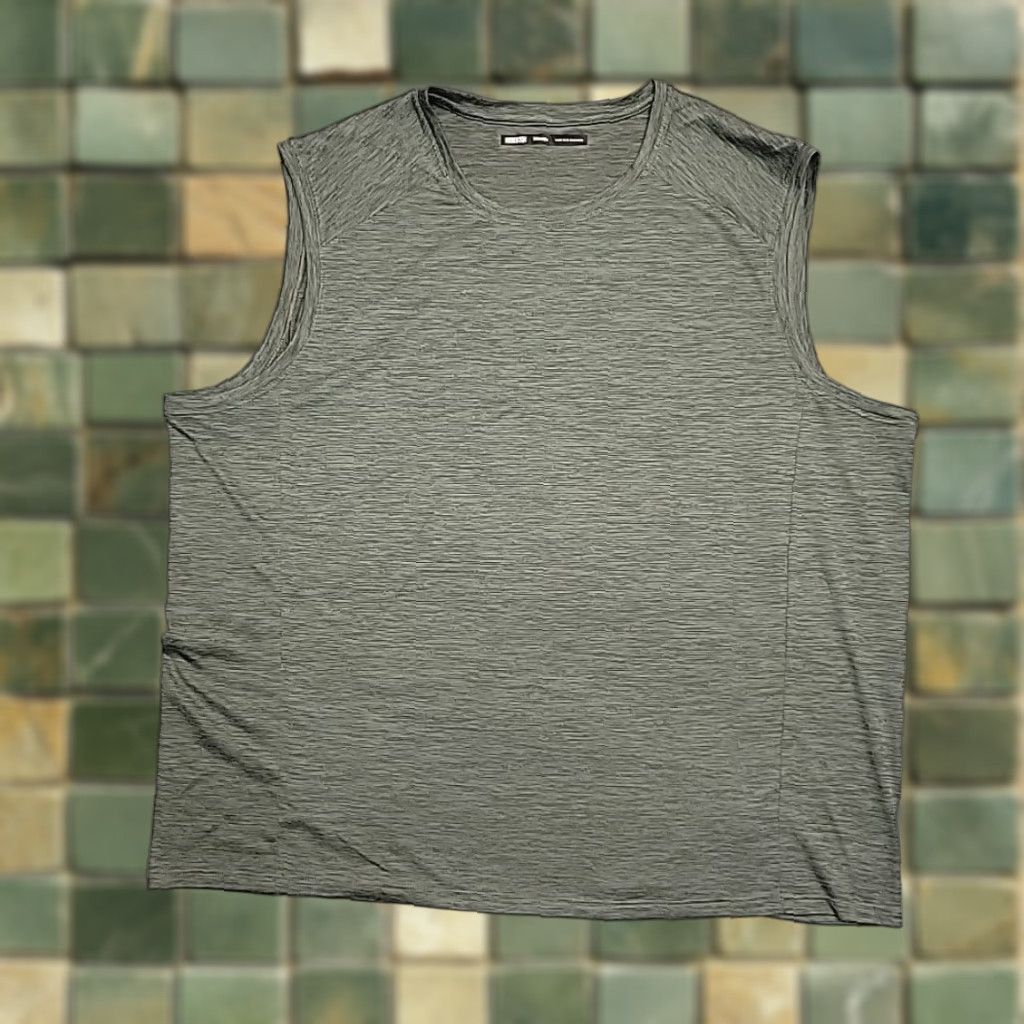Vintage REI Co Op Shirt Men 2XL Green Tank Top Performance Stretch Wicking Outdoor TEE Sleeveless Pullover Crew Neck Logo Machine Washable Sports Outdoor Size US XXL / EU 58 / 5 - 1 Thumbnail