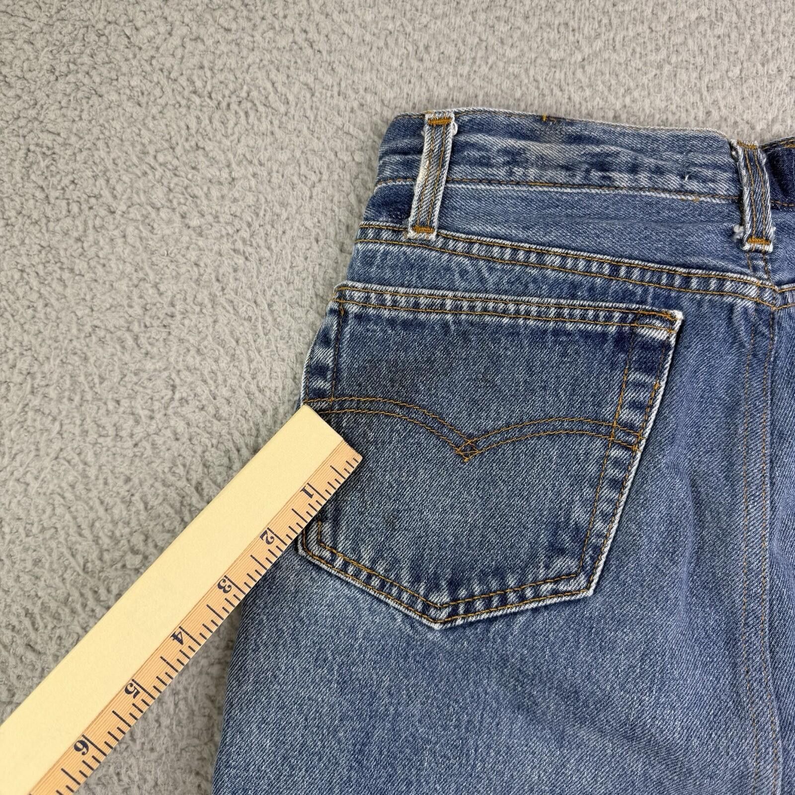 Other RE/DONE Levi's Blue Denim Skirt Raw Hem Sz 25 Button Fly Size 26" / US 2 / IT 38 - 10 Thumbnail