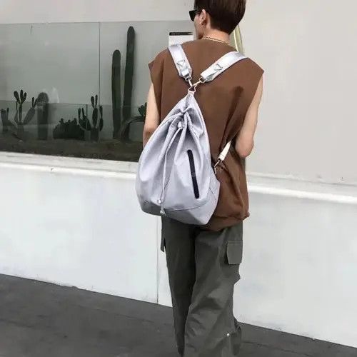 VIBE Grey y2k backpack shoulder bag Size ONE SIZE - 2 Thumbnail