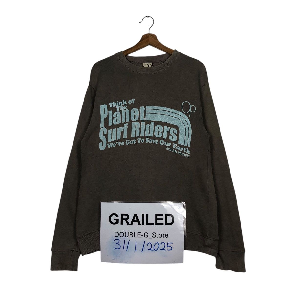 Japanese Brand × Ocean Pacific 📌Vintage Sweatshirt Ocean Pacific Big Logo Design Size US M / EU 48-50 / 2 - 1 Thumbnail