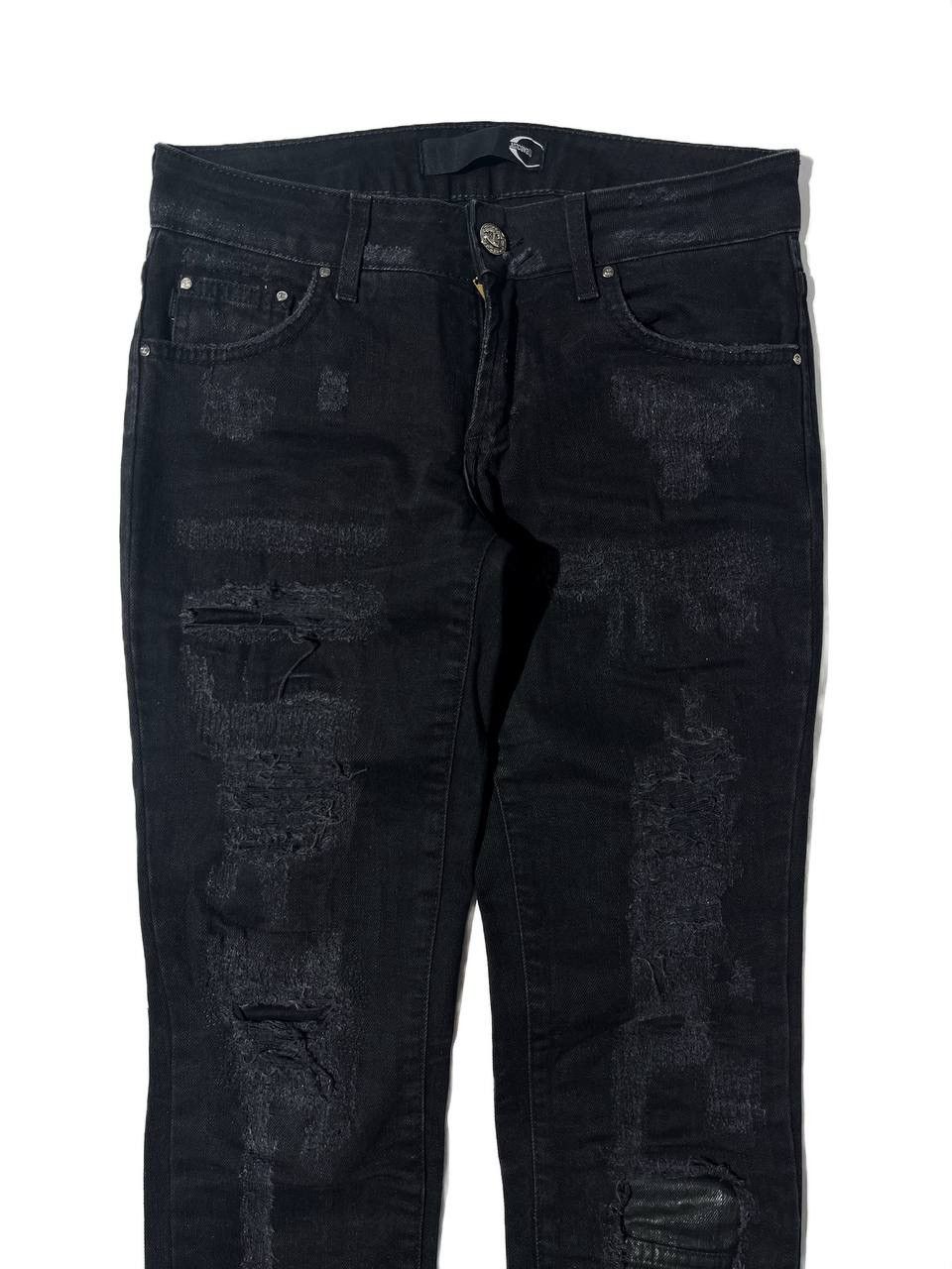 Roberto Cavalli Roberto Cavalli Vintage Scab Repair Distressed Skinny Jeans Size US 27 - 2 Thumbnail